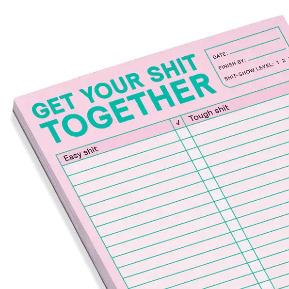 Abrams & Chronicle Books - Knock Knock Get Your Shit Together Pad (Pastel Edition)