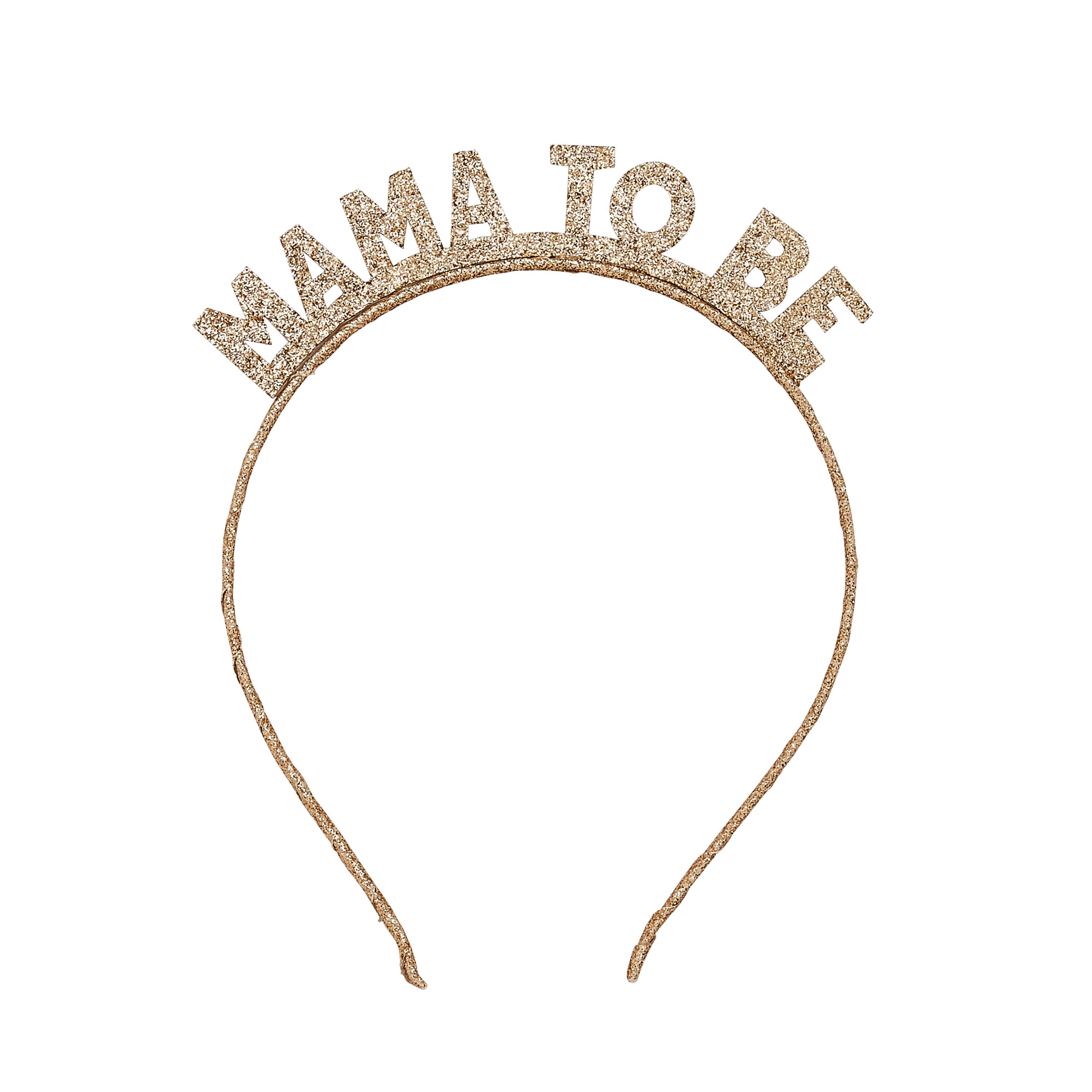Hootyballoo - Gold 'Mama To Be' Glitter Headband