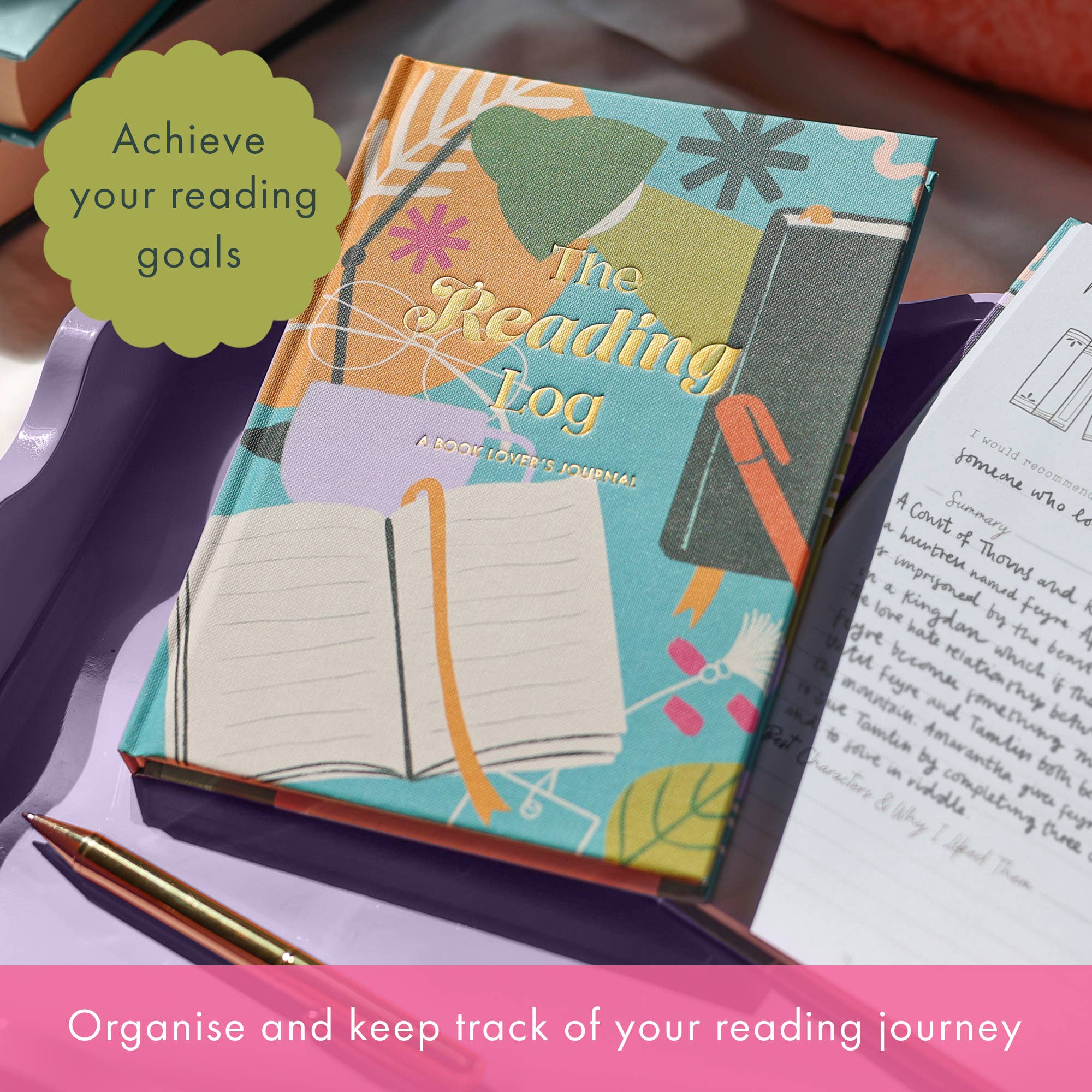 FROM YOU TO ME Meaningful Gifts - The Reading Log | Book Tracker | Gift for Book Lovers