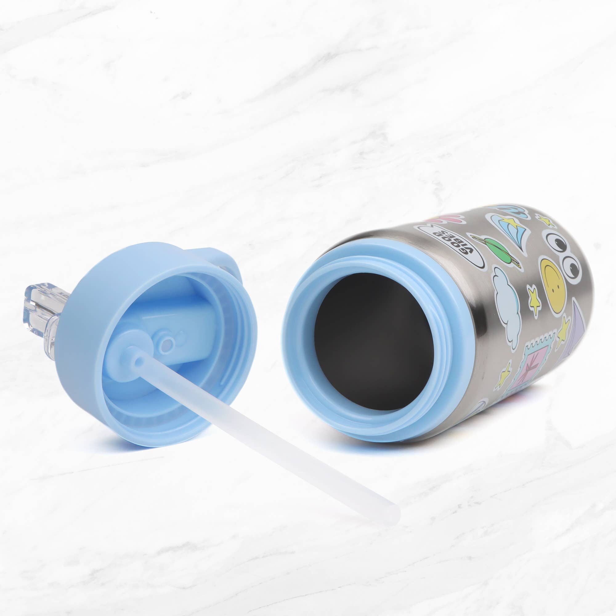 Myga - Children’s Sticker Splash  Metal Water Bottle