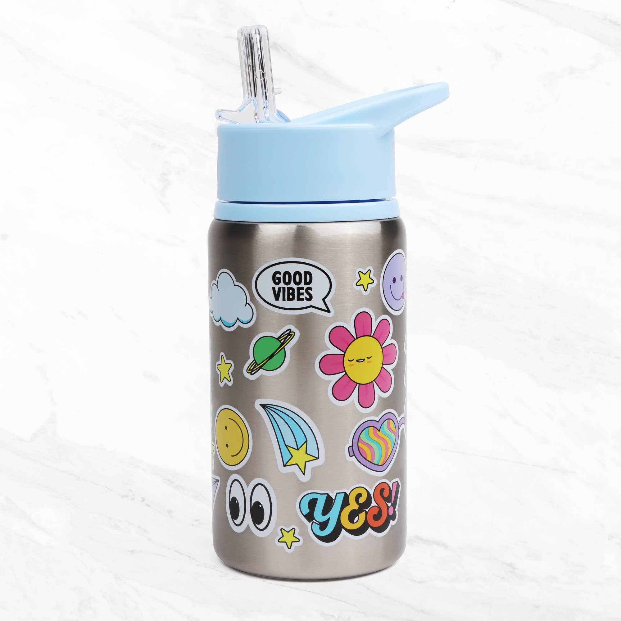 Myga - Children’s Sticker Splash  Metal Water Bottle