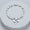 Silver Elasticated Dragonfly Bracelet