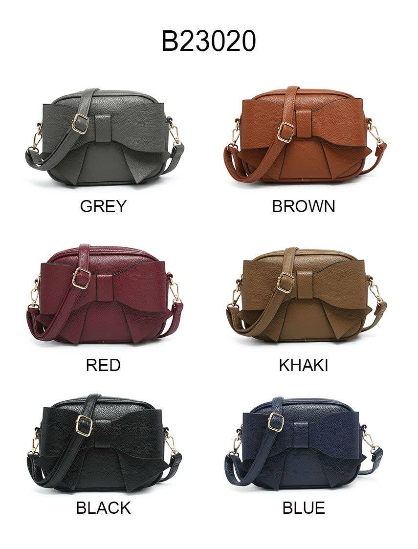 Beau Light Khaki Crossbody Bow Bag