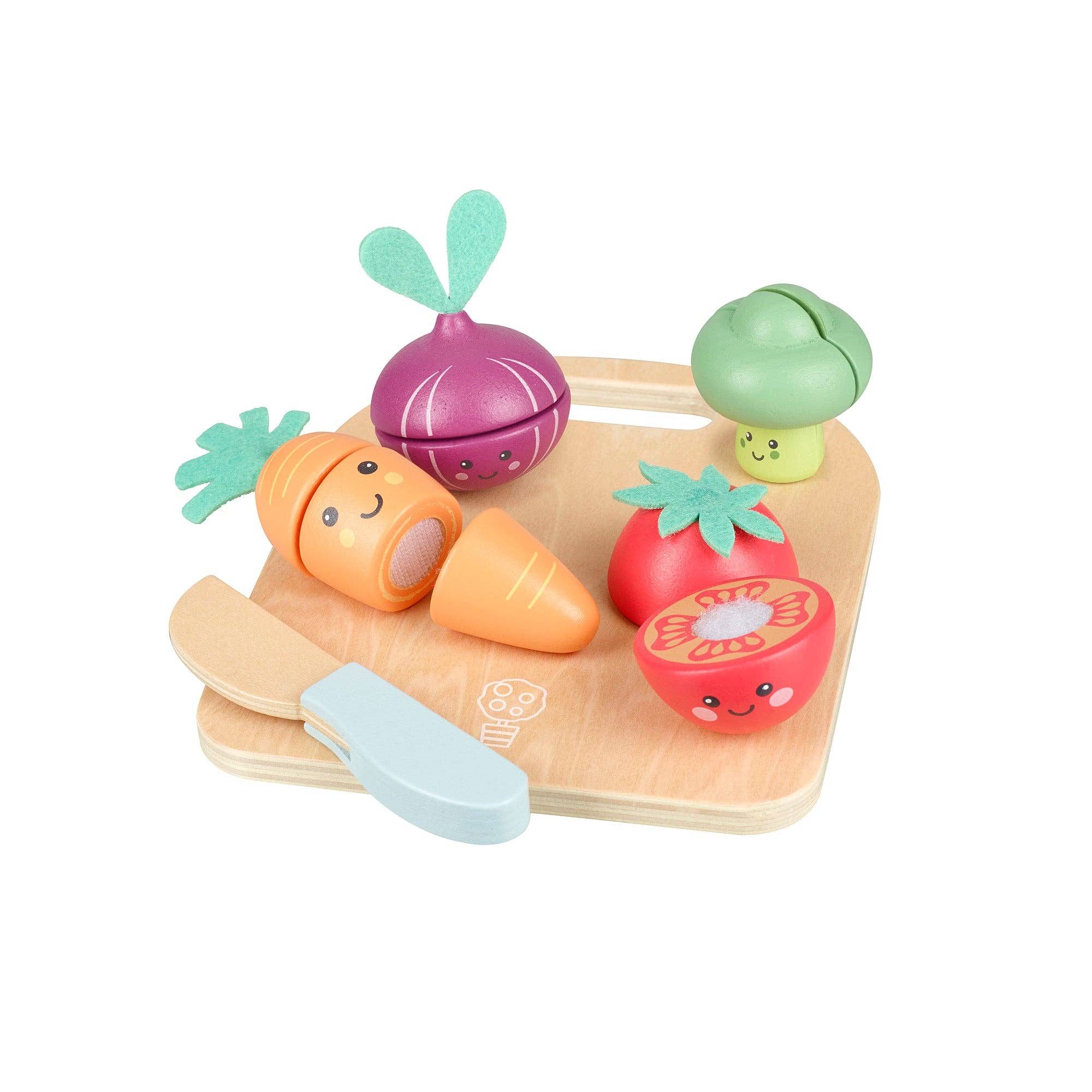 Orange Tree Toys - Happy Wooden Veggies Cutting Veg