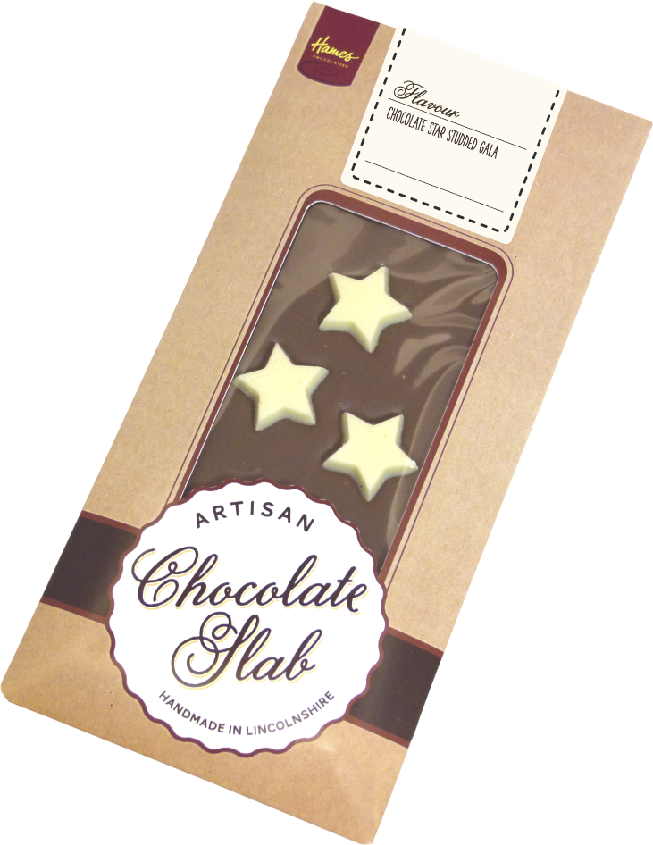 Hames Chocolates - Milk Artisan Bar White Star Studded Gala
