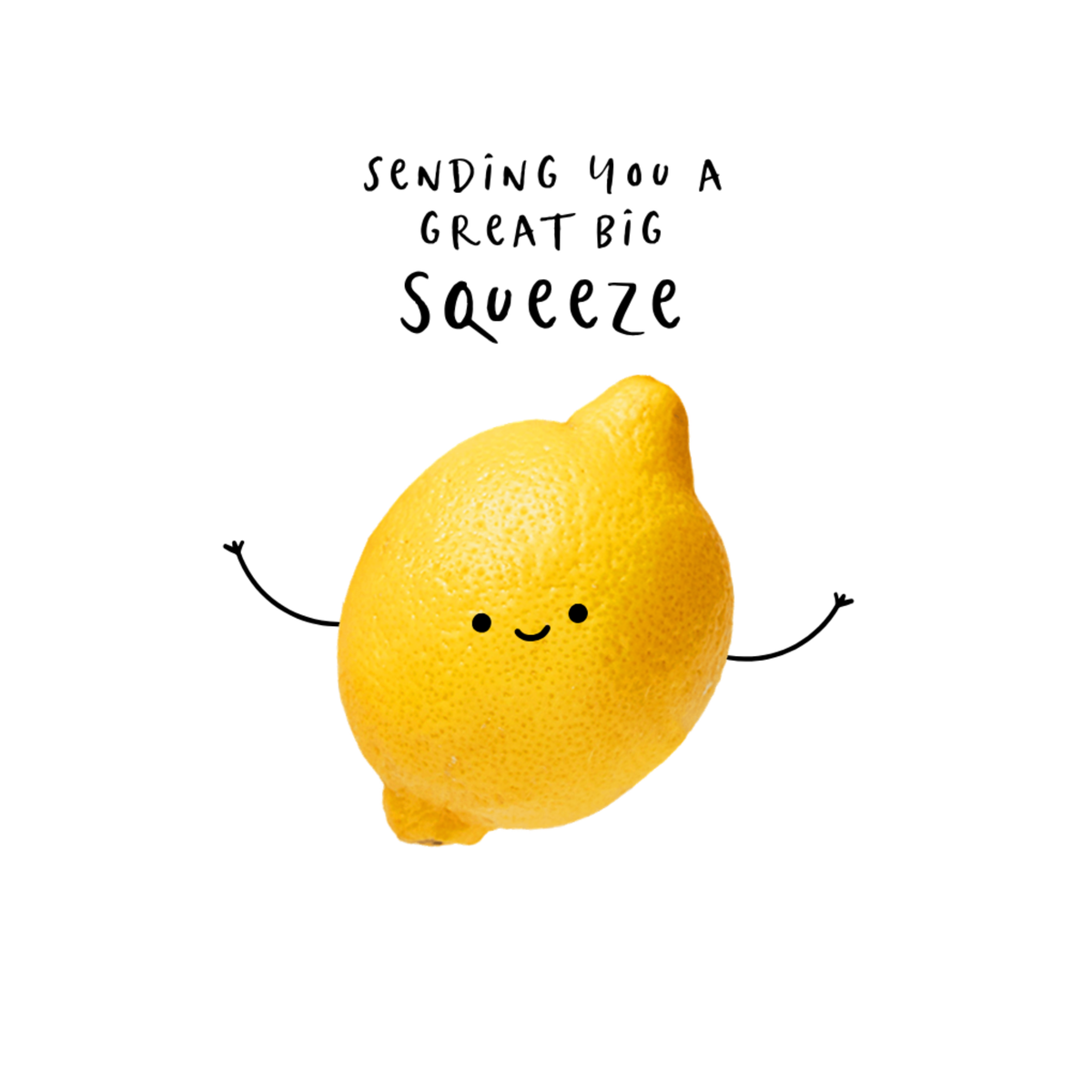 Petimo - Better Together Great Big Squeeze Lemon Cute Fun Card