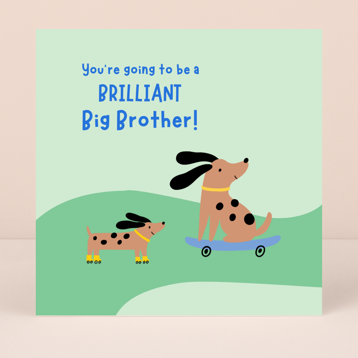 Petimo - Brilliant Big Brother Sausage Dog Fun Cute Card