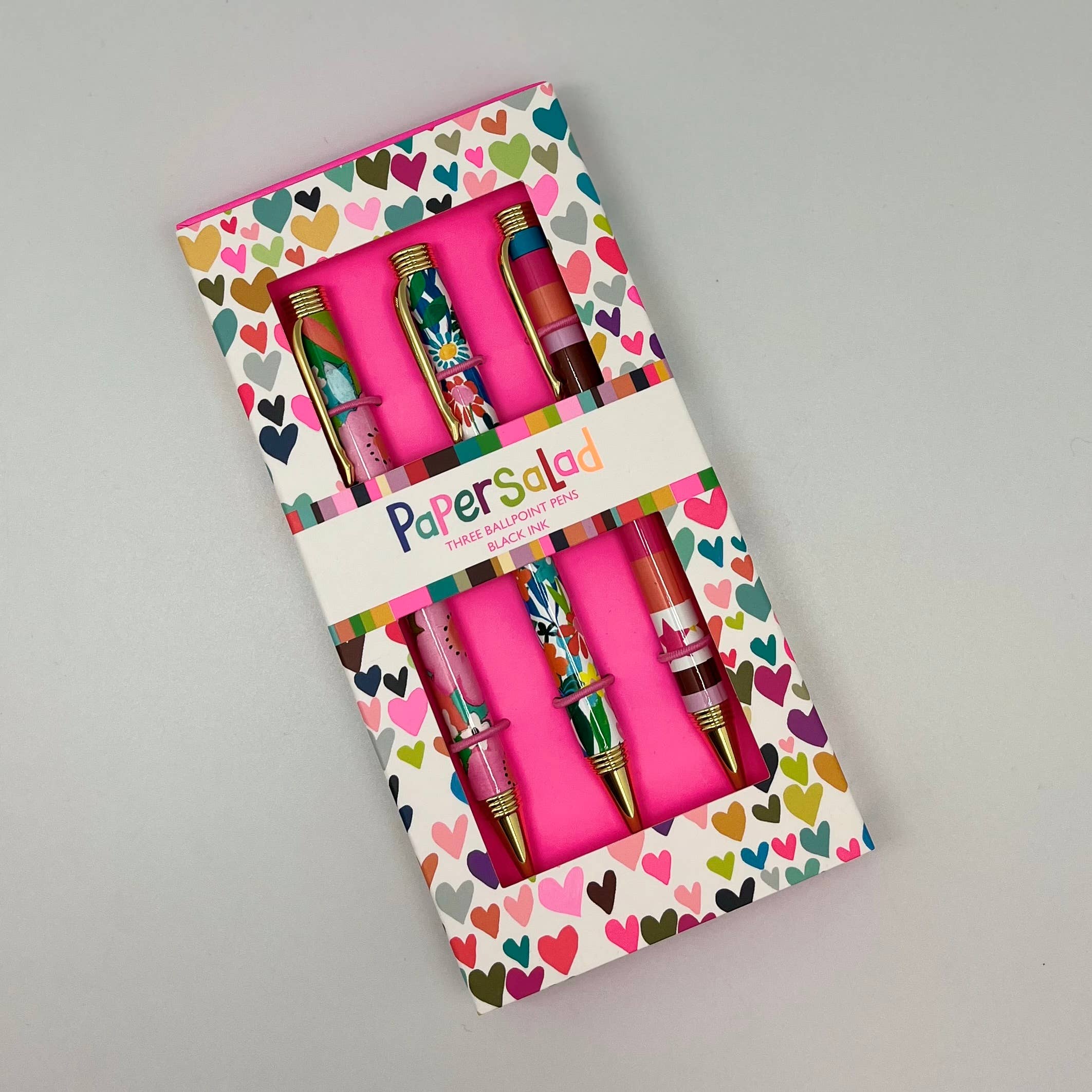 Paper Salad Gift Set 3 Pens Stripes Stationery