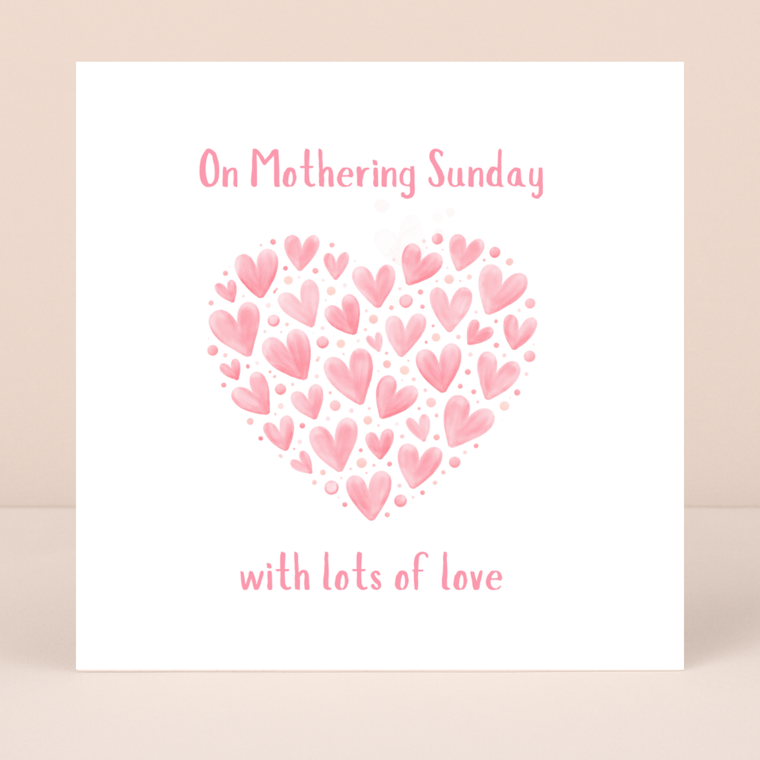 Petimo - Sweet Hearts Mothering Sunday Pink Hearts Lots of Love Card - More Than Just a Gift | Narborough Hall