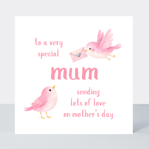 Petimo - Sweet Hearts Special Mum Pink Birds Mother's Day Card - More Than Just a Gift | Narborough Hall