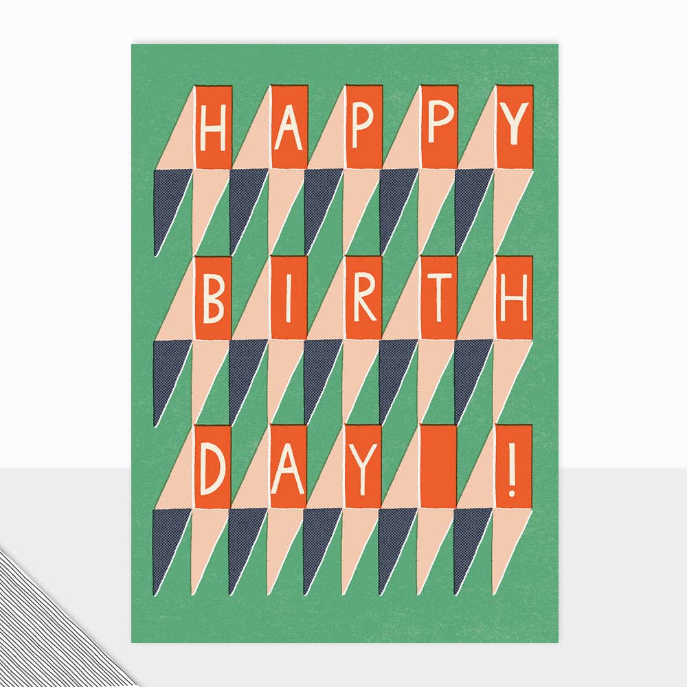 Honcho Happy Birthday Geometric Card