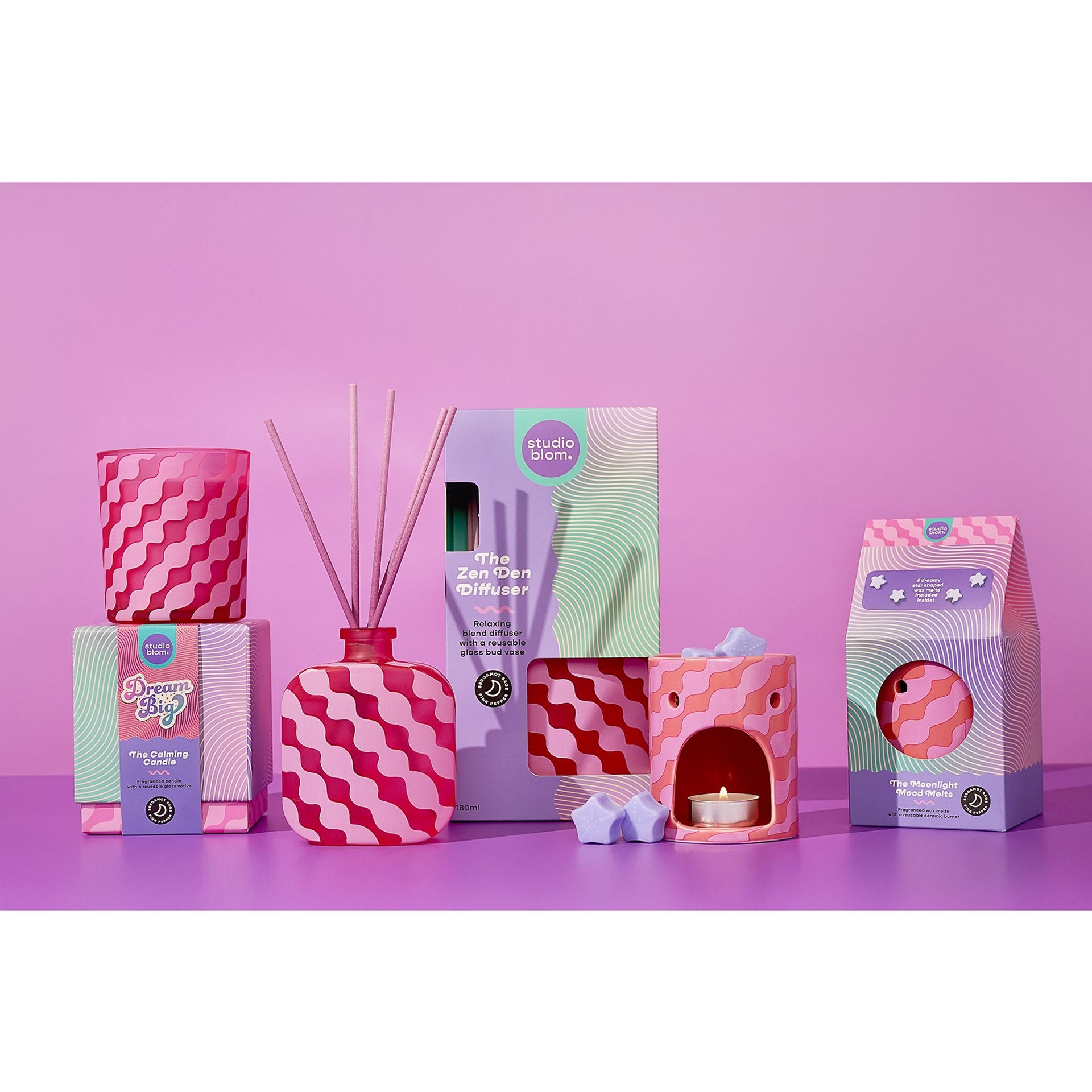 Studio Blom - Dream Big Wax Melt Burner And Melts