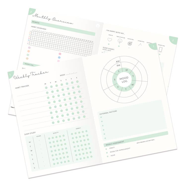 Portico Designs - Rituals Happy Habits Guided Productivity Journal/Planner