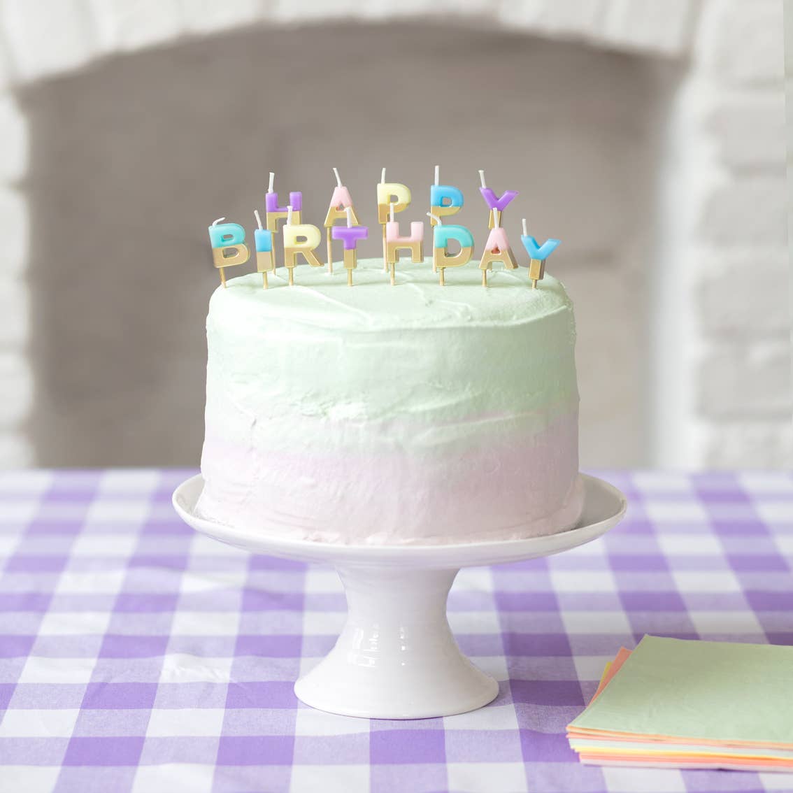 Talking Tables - Pastel 'Happy Birthday' Letter Candles