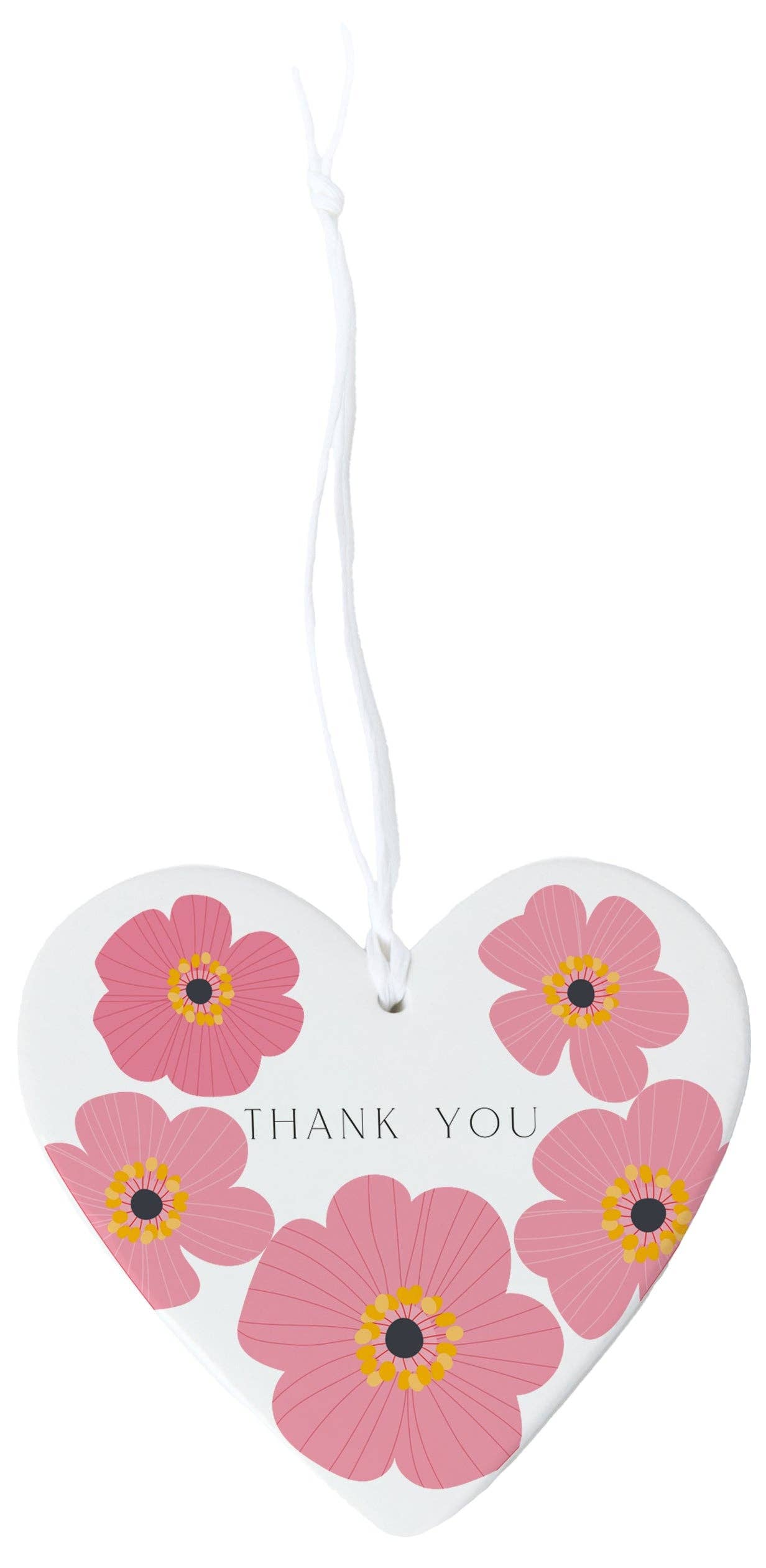 Belly Button Pink Cosmos Thank You Hanging Dec