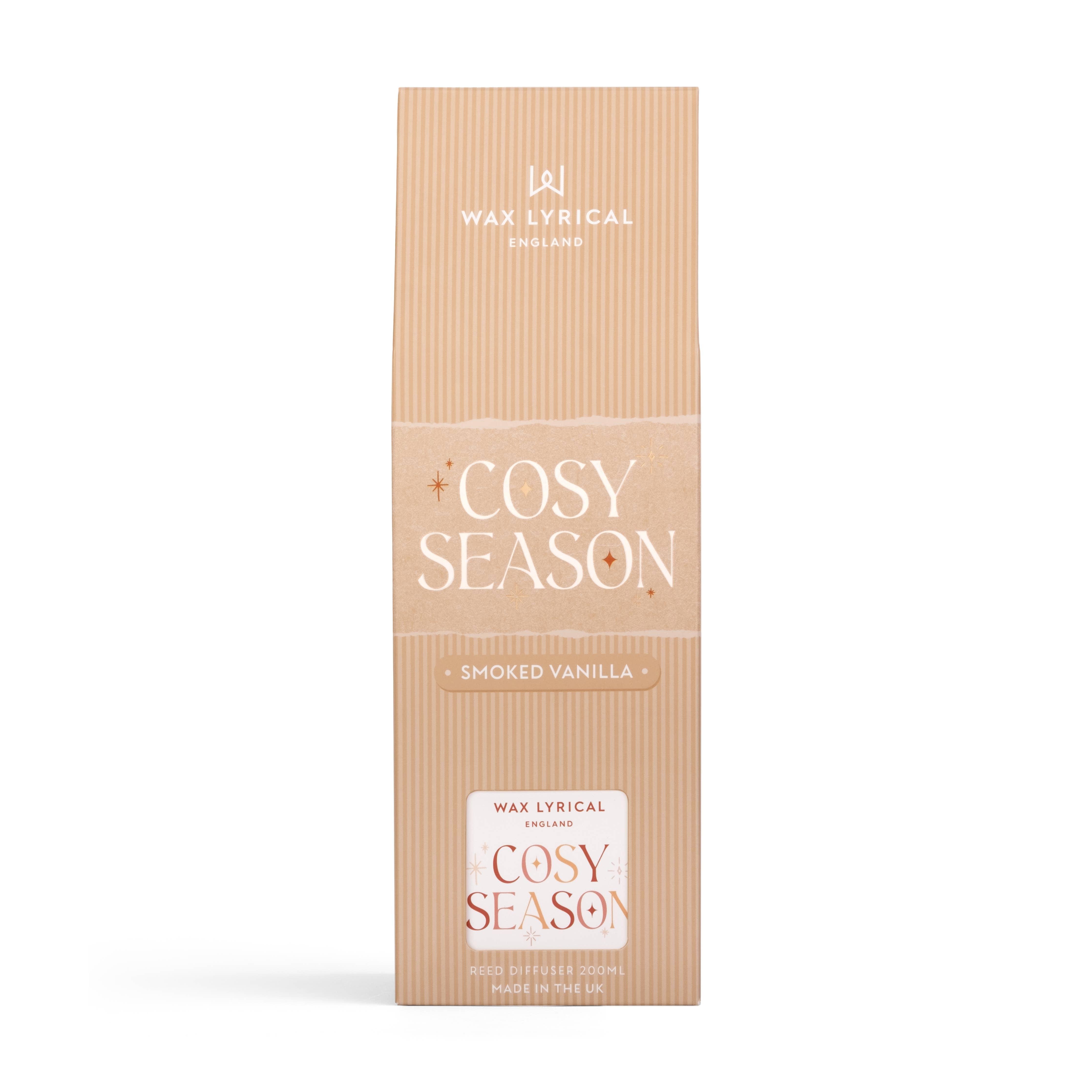 Wax Lyrical UK - Wax Lyrical Cosy Season Smoked Vanilla Reed Diffuser: Smoked Vanilla
