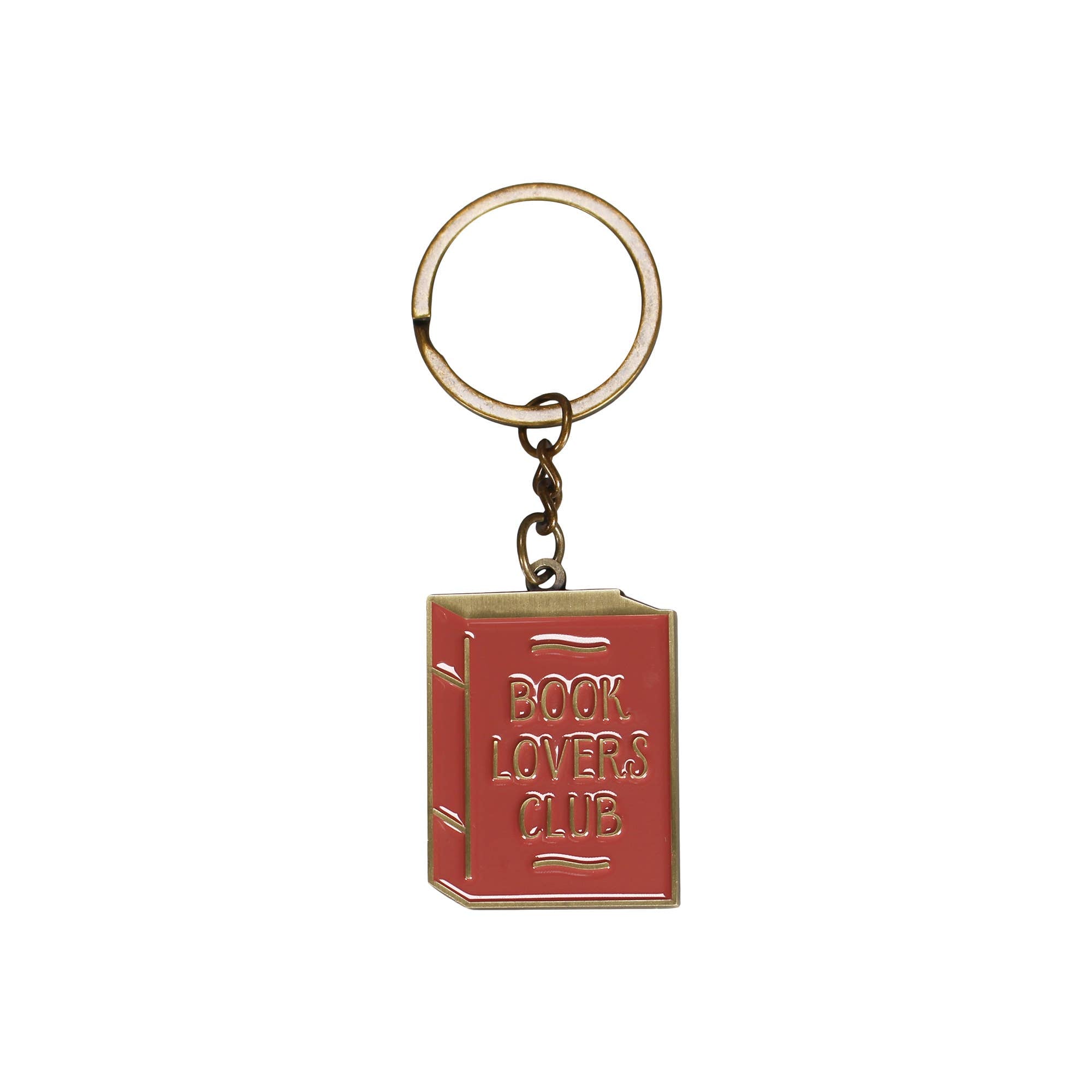 Half Moon Bay - Metal Keyring Book Lovers Club Literary Book