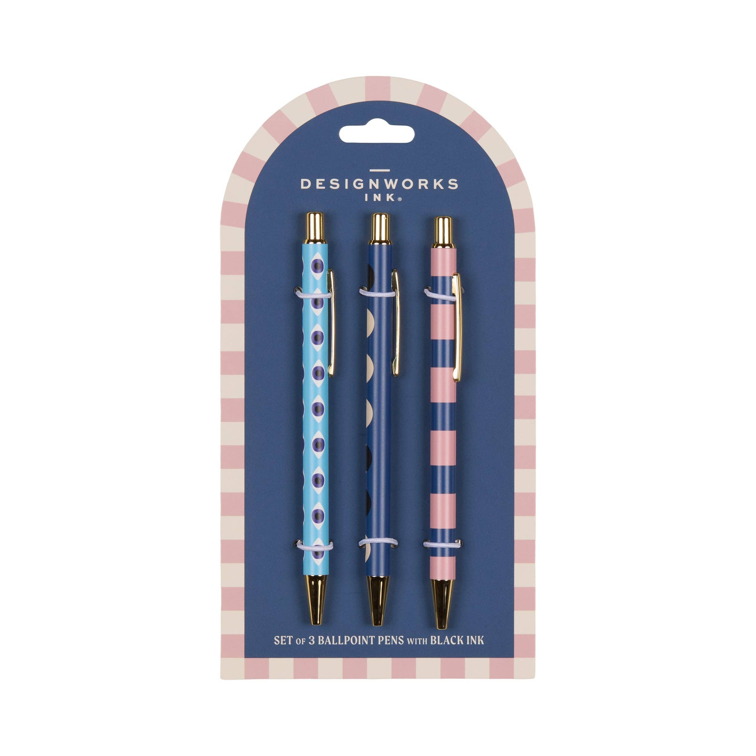Designworks Collective - Designworks Ink A Dopo Set of 3 Pens - Eye Moon Stripe