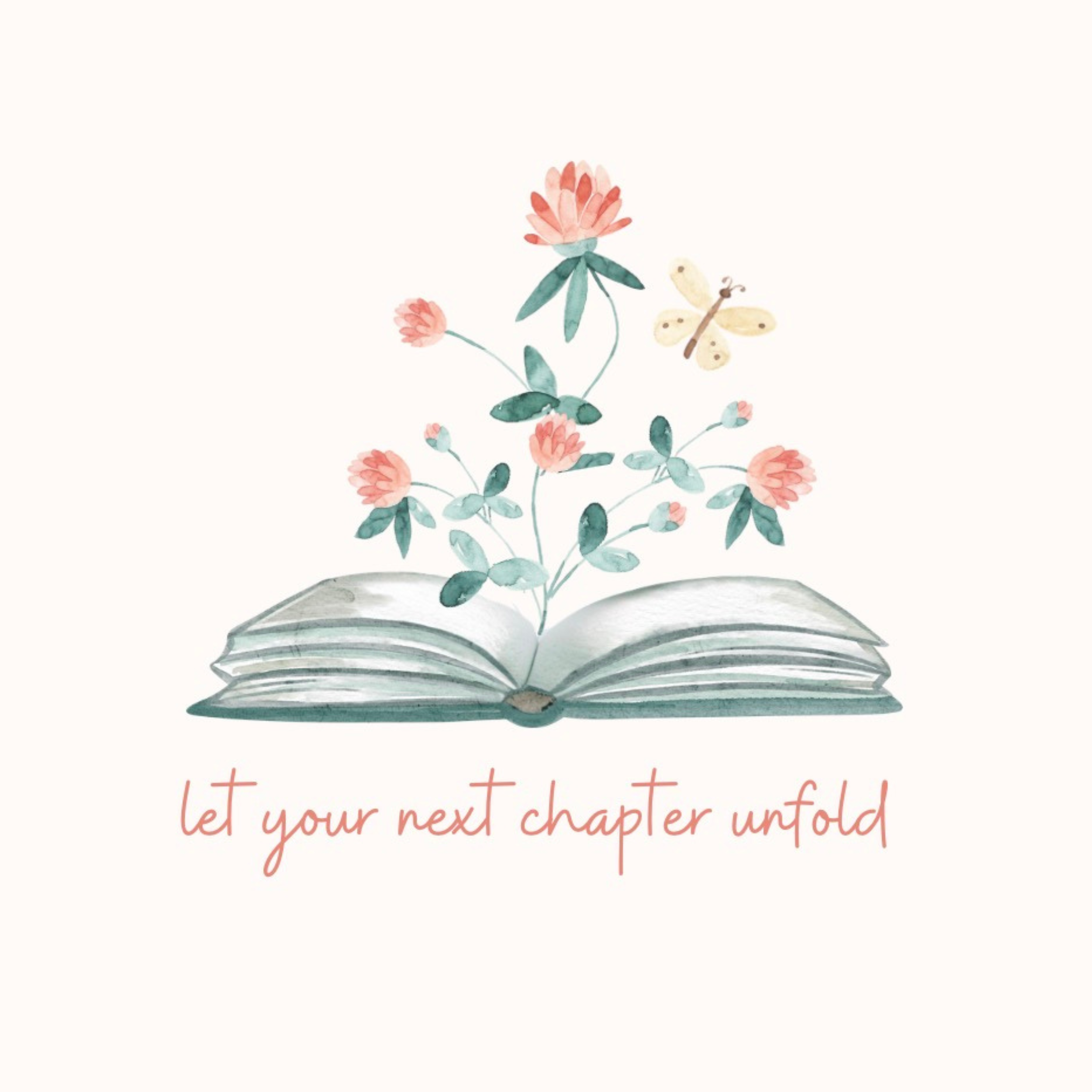 Petimo - Next Chapter Book & Floral In Clover Card