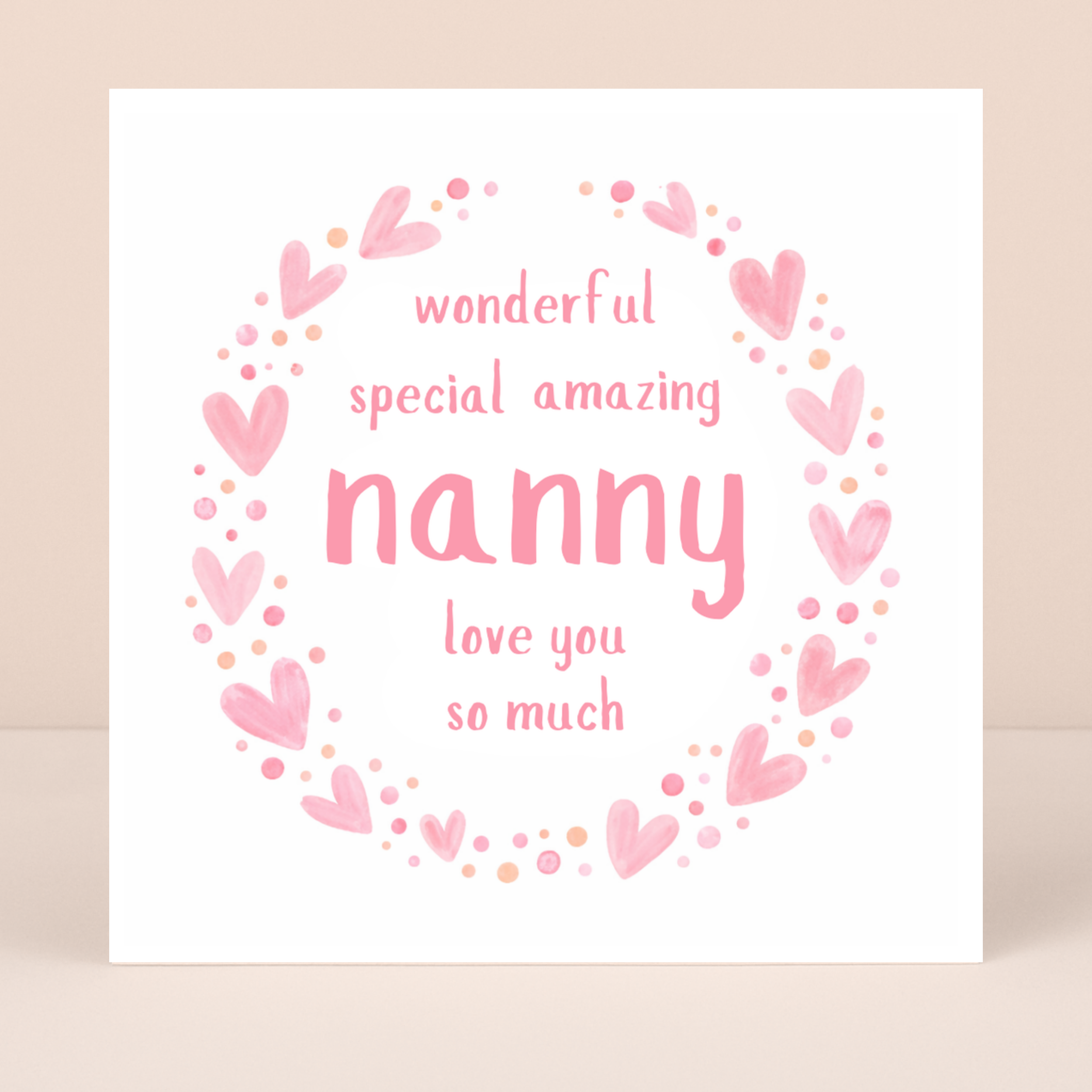 Petimo - Sweet Hearts Wonderful Special Amazing Nanny Pink Heart - More Than Just a Gift | Narborough Hall