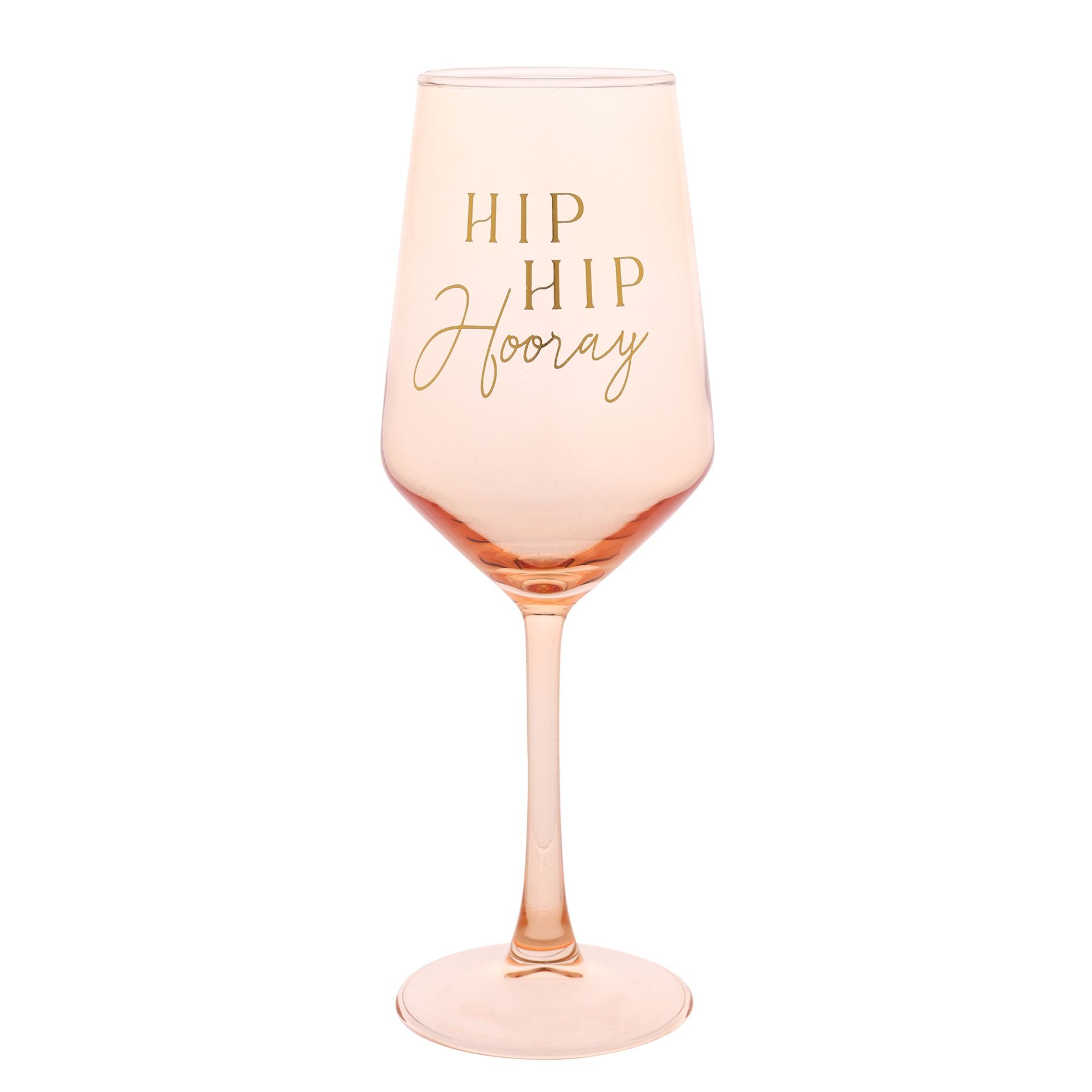Confetti Wine Glass - Hip Hip Hooray