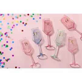 Confetti 40th Birthday Wine Glass