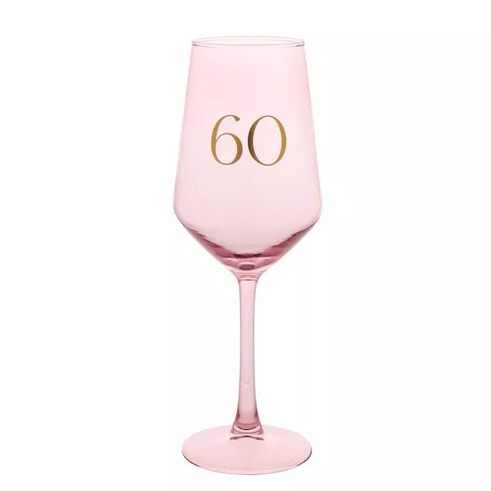 Confetti 60th Birthday Wine Glass