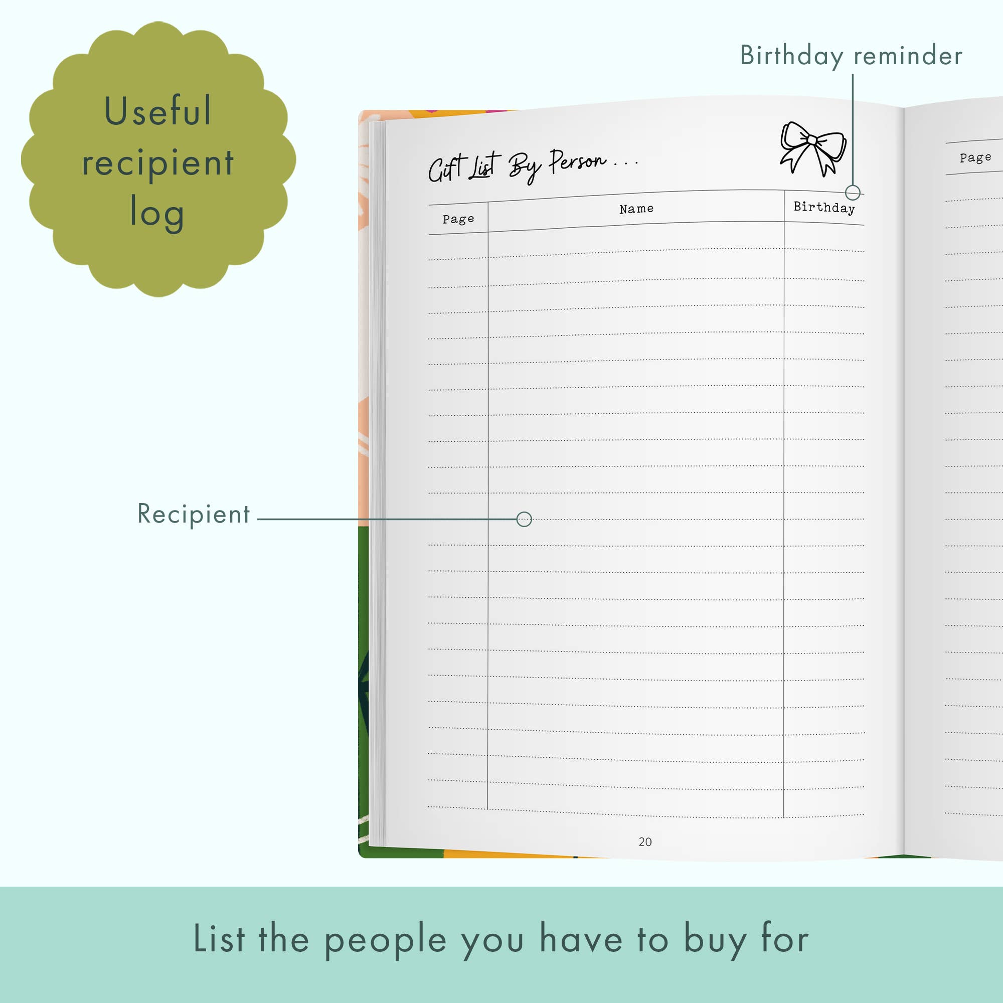 FROM YOU TO ME Meaningful Gifts - The Present Planner - A journal for those who love gifting