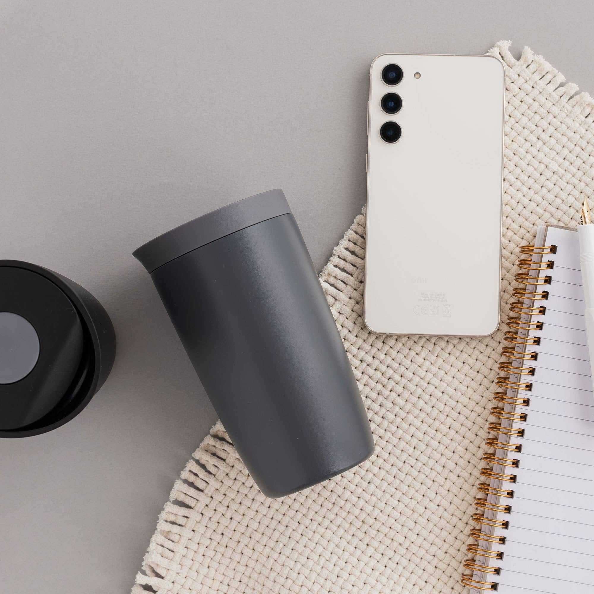 UBERSTAR - Radius Stainless Steel Double Wall Insulated Travel Cup 12oz: Pink