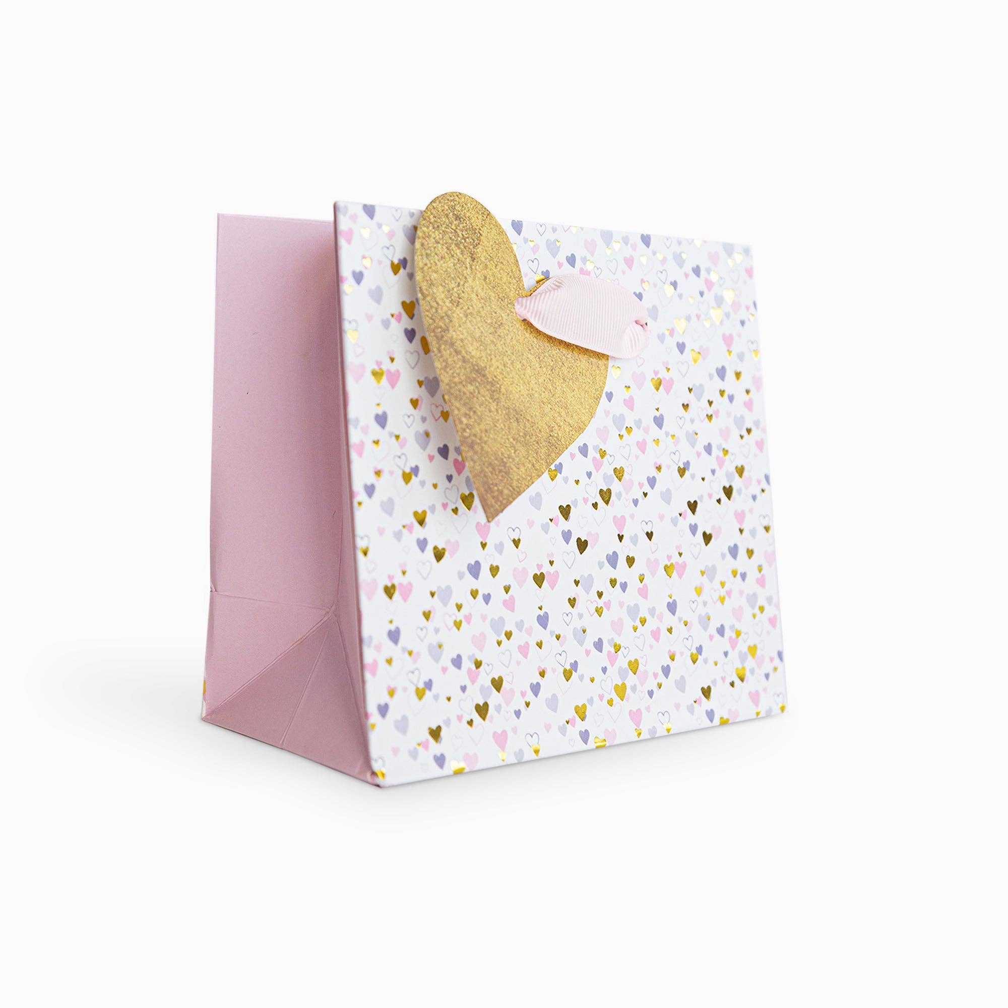 Whistlefish - Tiny Hearts Pink Small Gift Bag