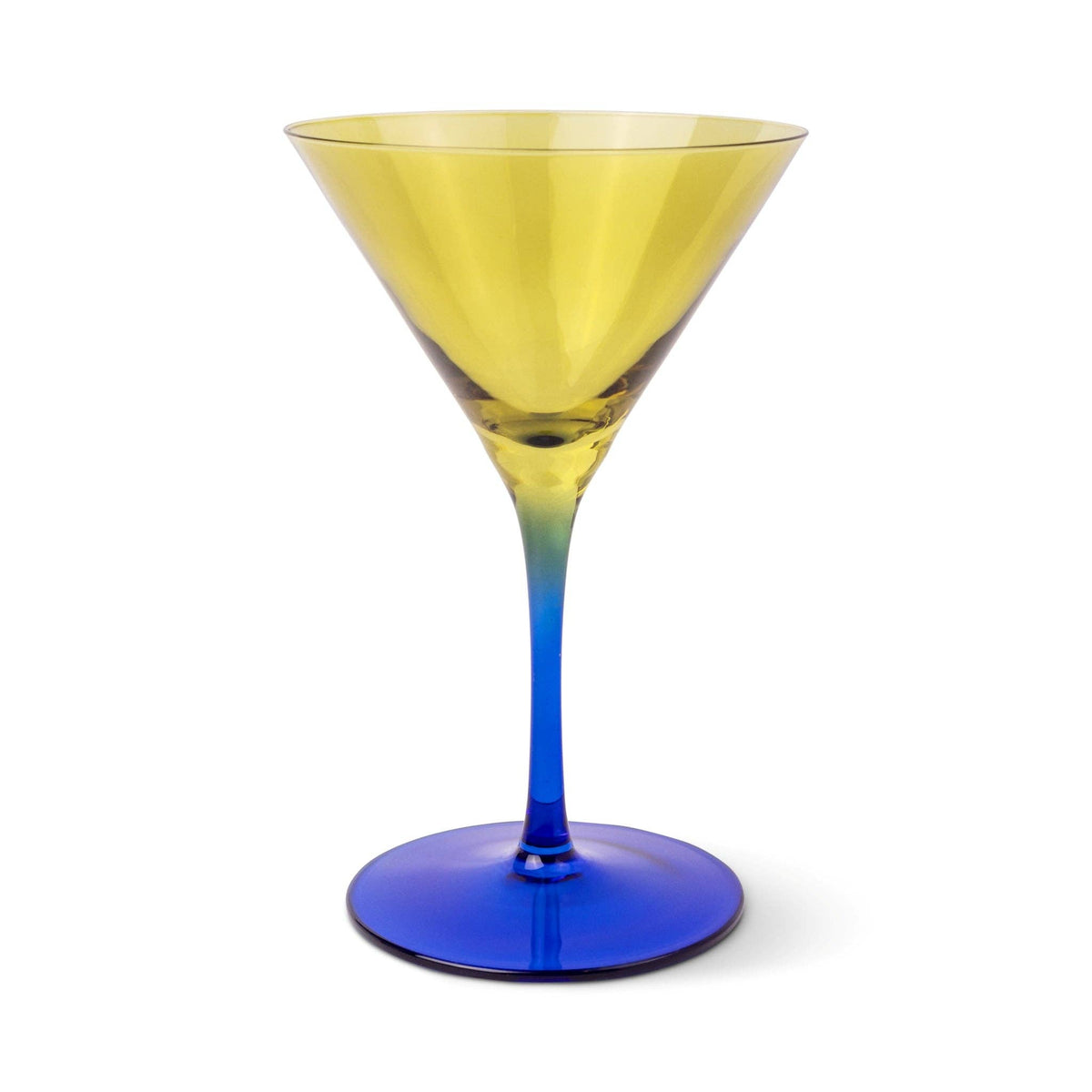 Designworks Collective - The Olive Martini Glass - Set of 2 - Olive + Cobalt