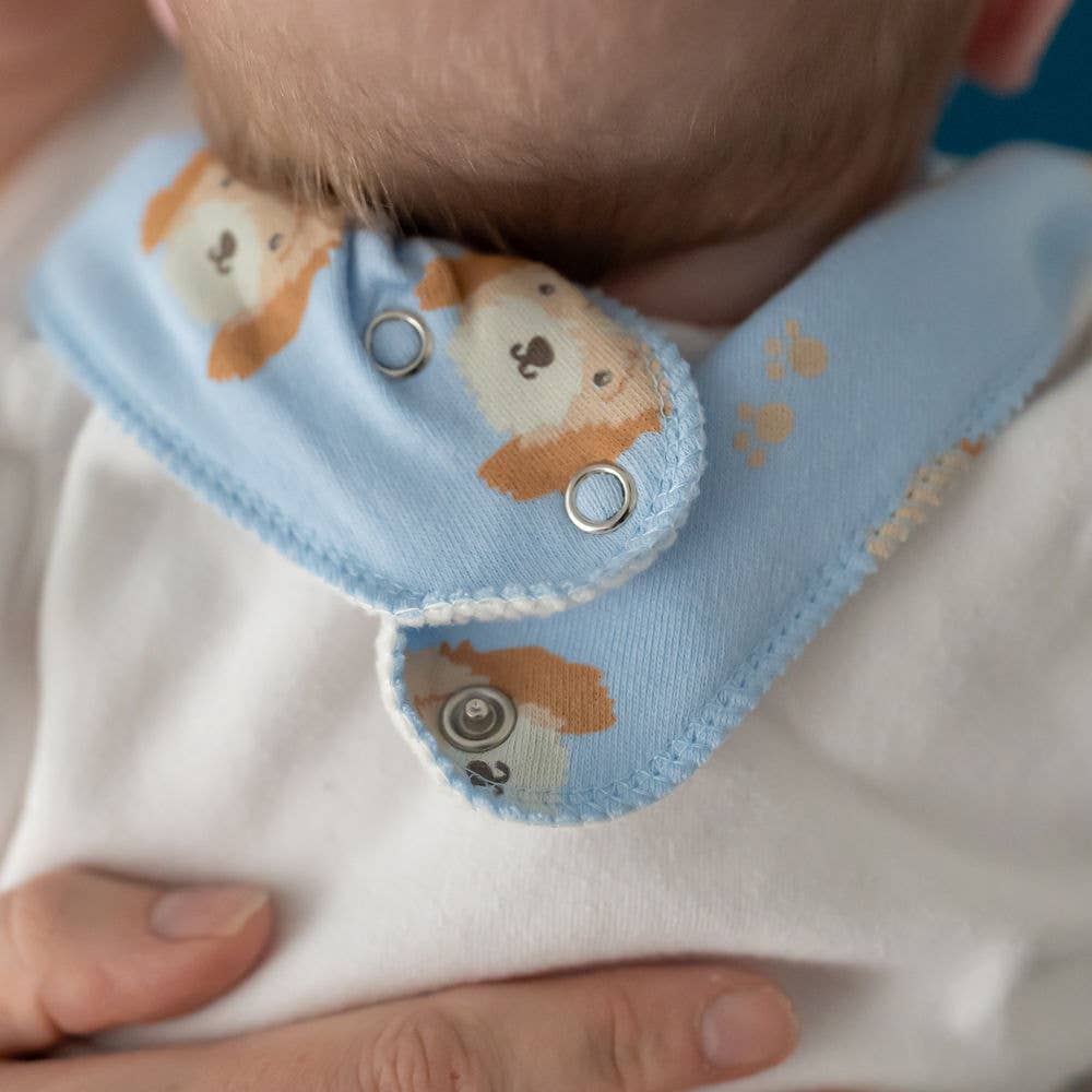 Ziggle Baby - Cockapoo puppy print bib