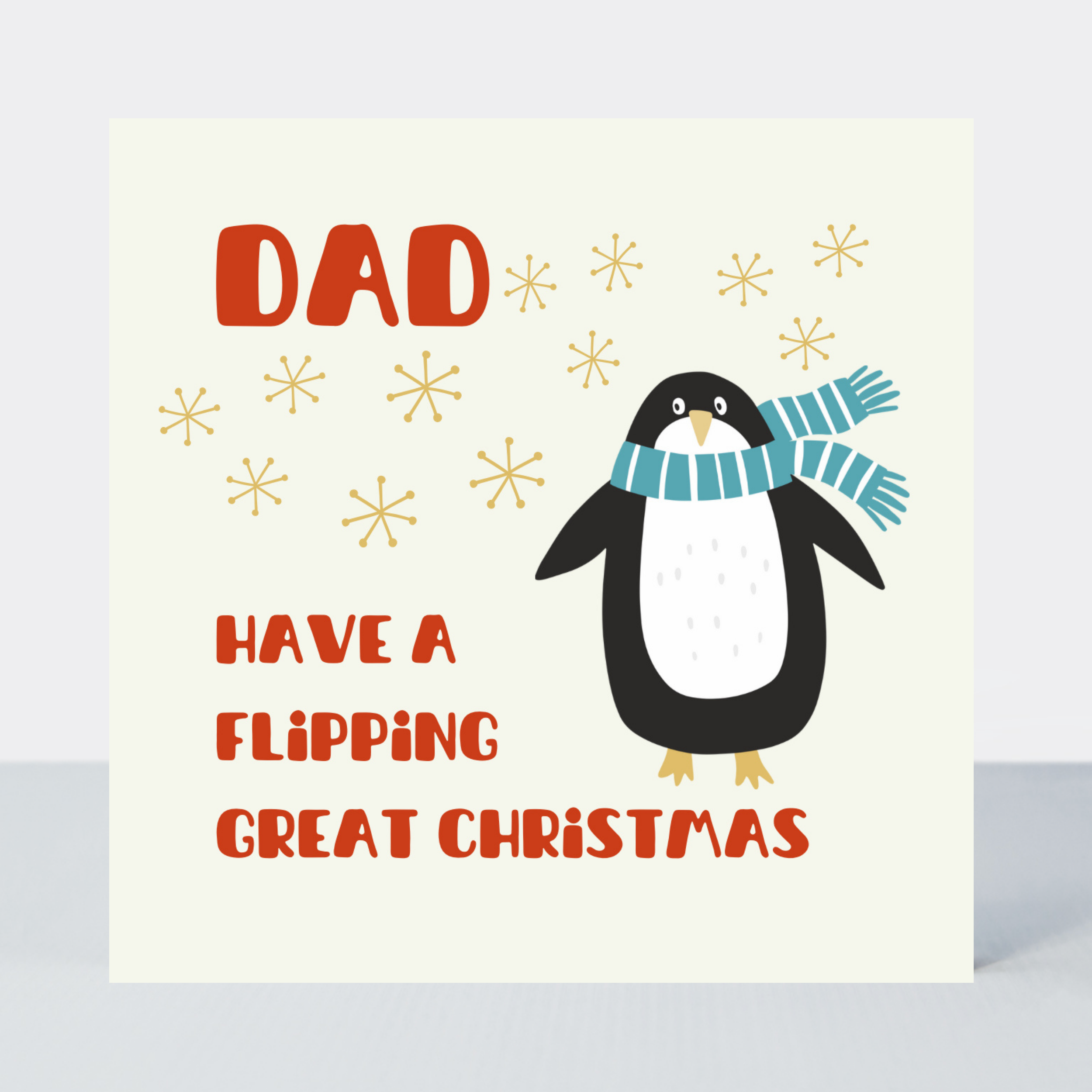 Petimo - Polar Party Dad Flipping Great Christmas Penguins Card
