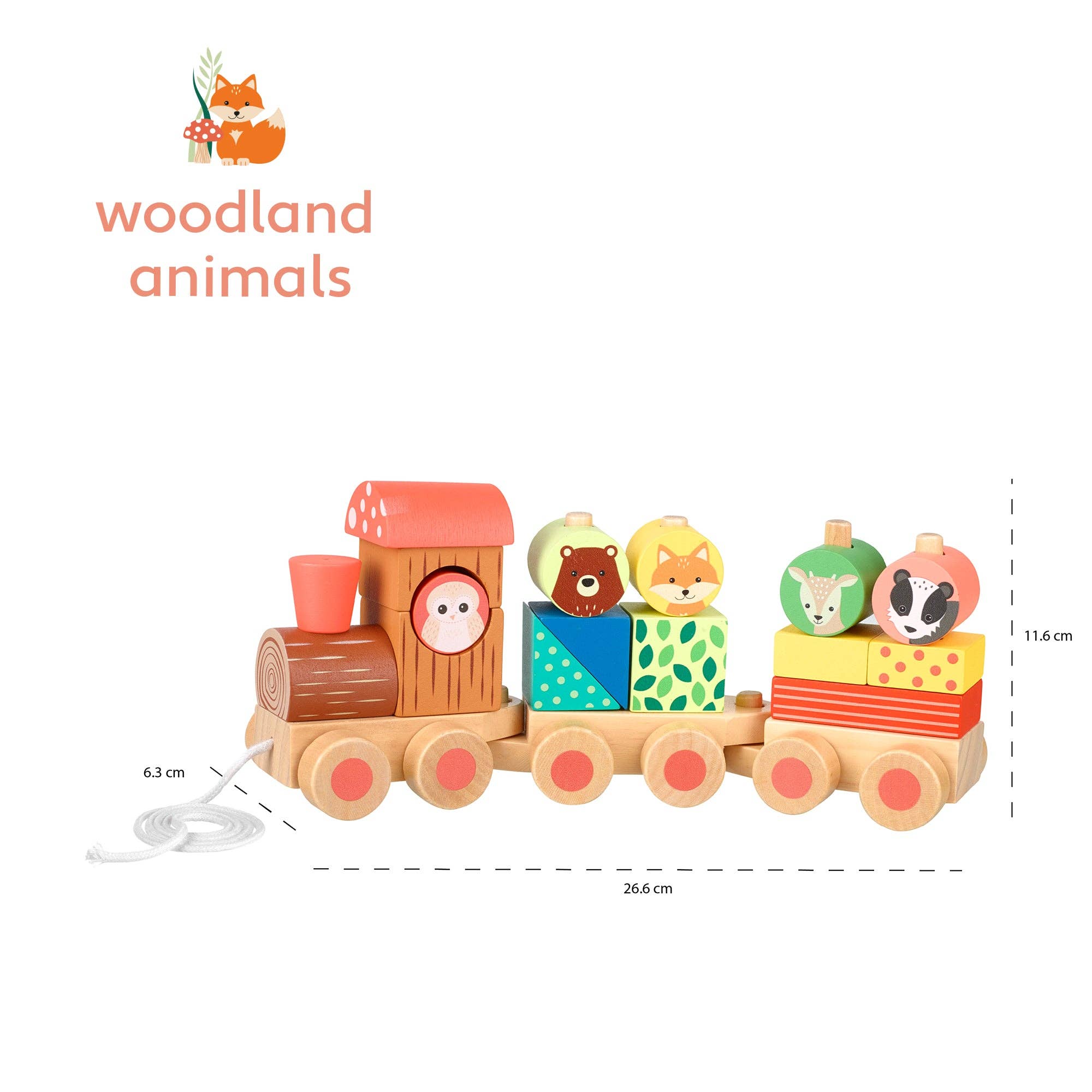 Orange Tree Toys - Woodland Woodend Puzzle Train
