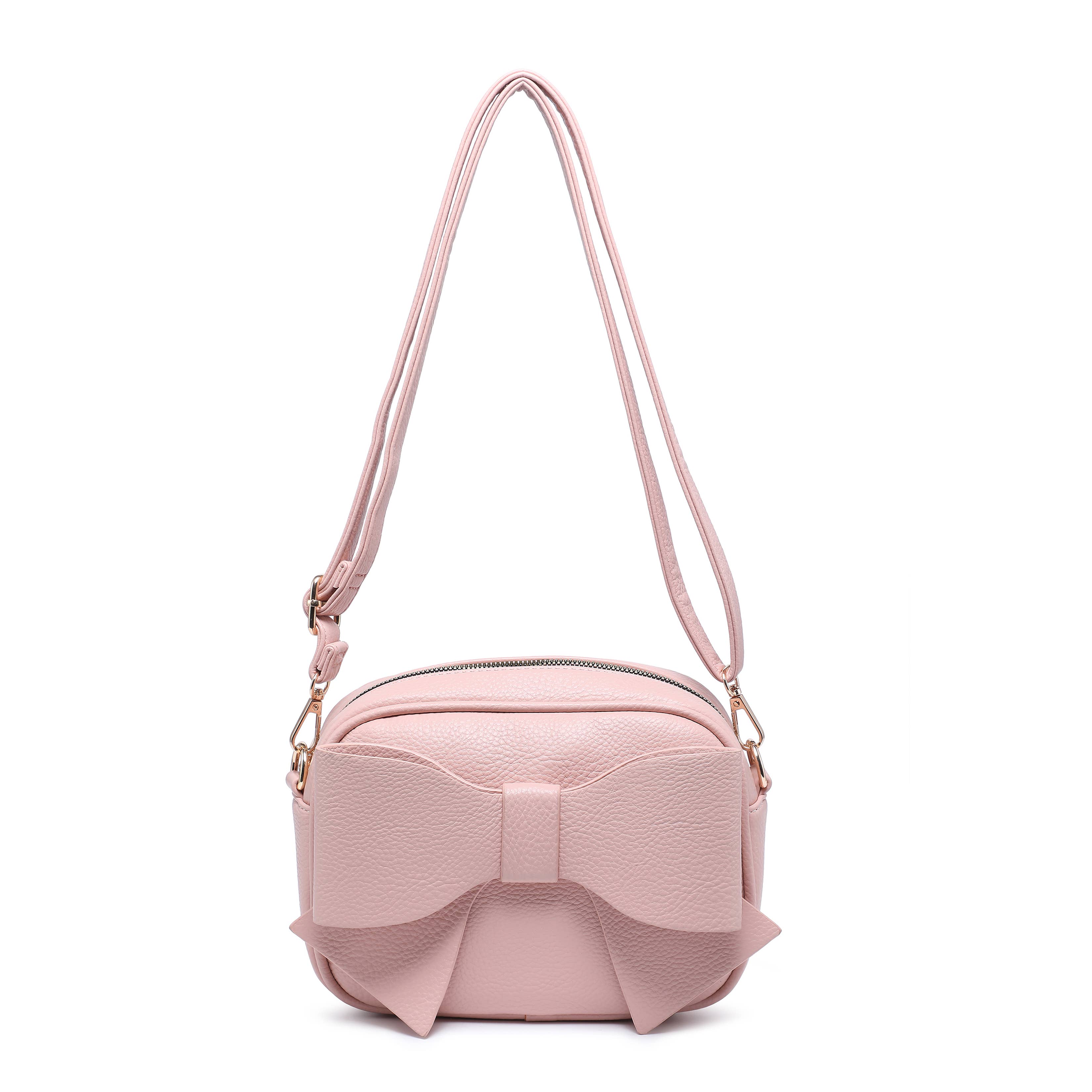 Beau Light Khaki Crossbody Bow Bag