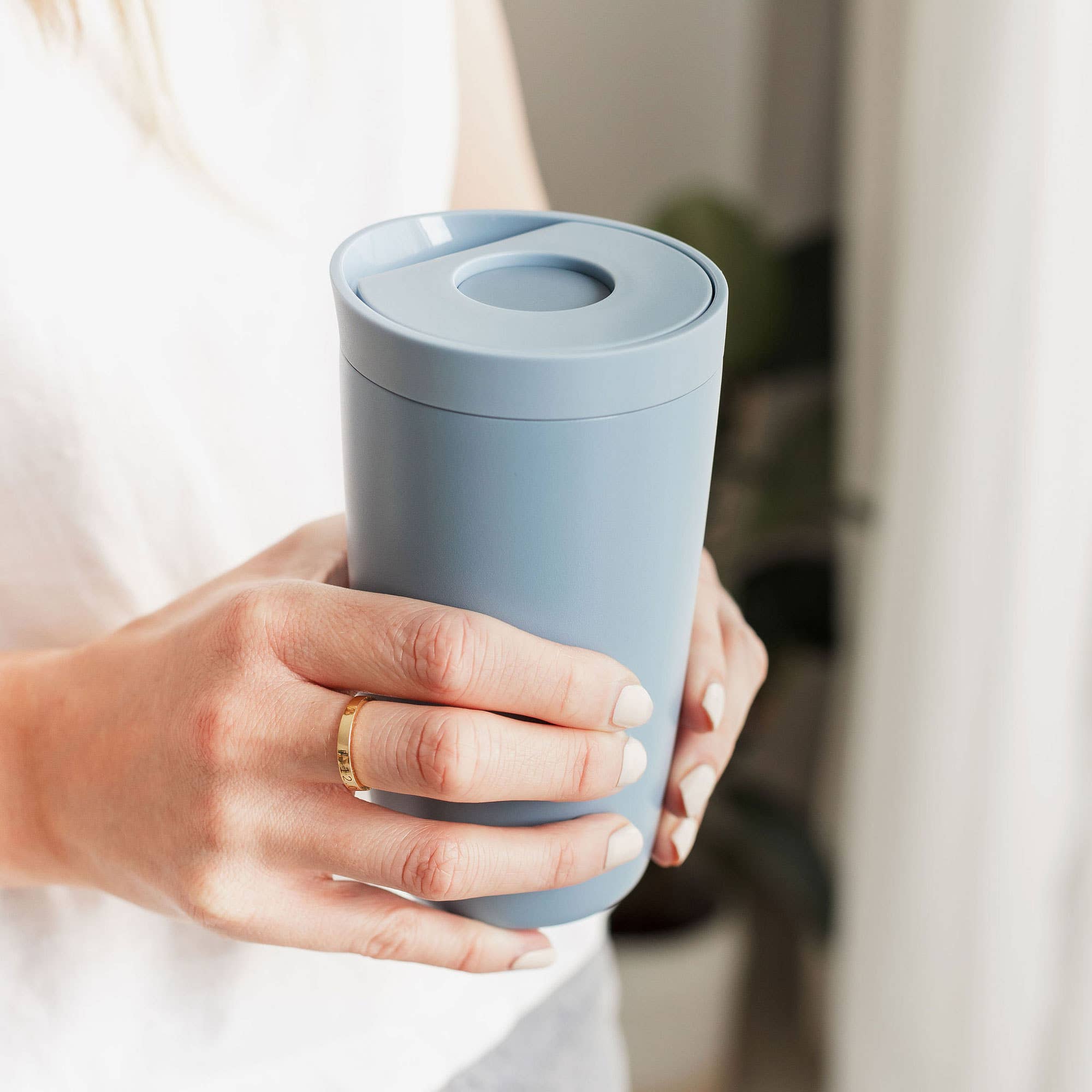 UBERSTAR - Radius Stainless Steel Double Wall Insulated Travel Cup 12oz: Pink