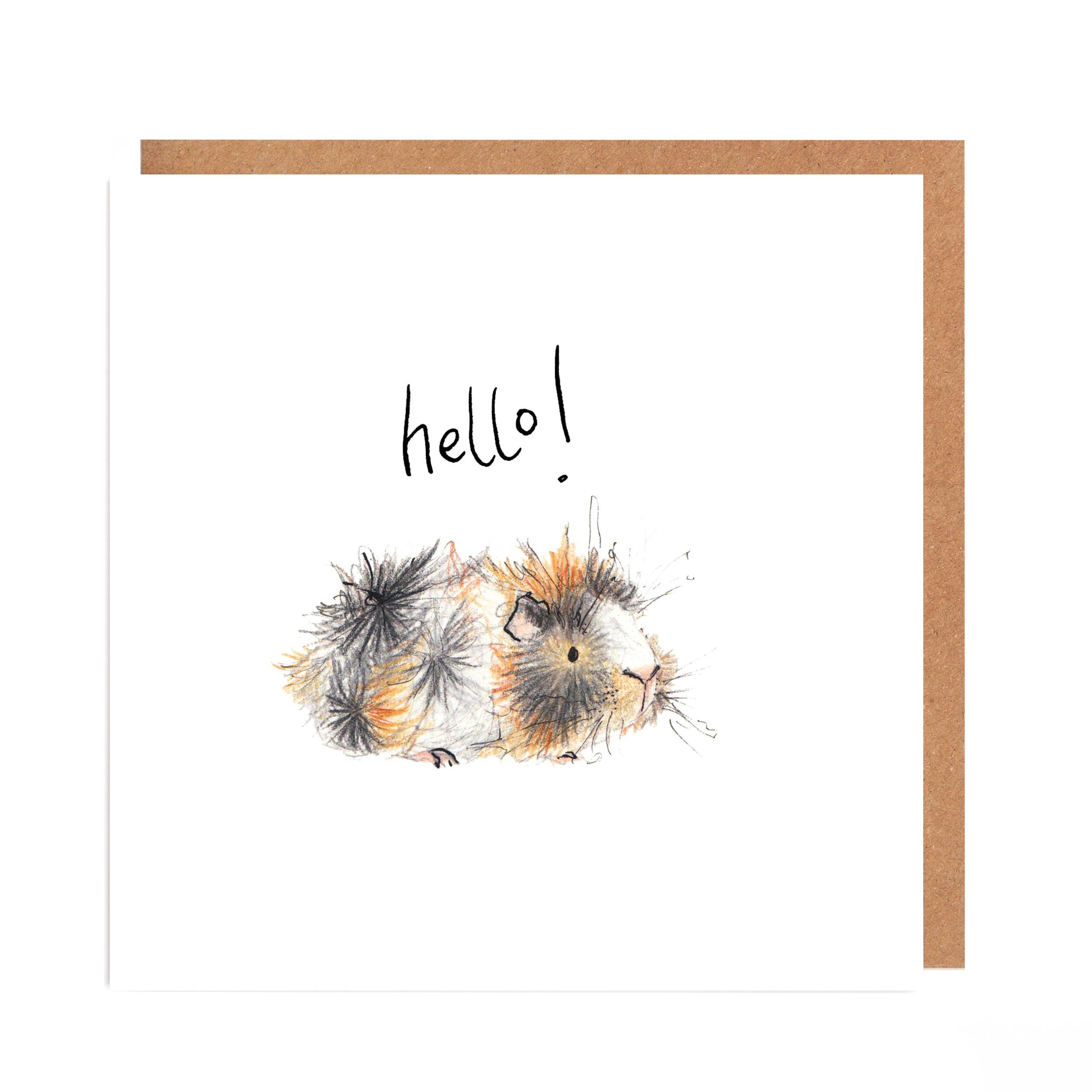Catherine Rayner - Ruby Guinea Pig Hello Card