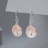 Two Toned Tree Of Life Earrings
