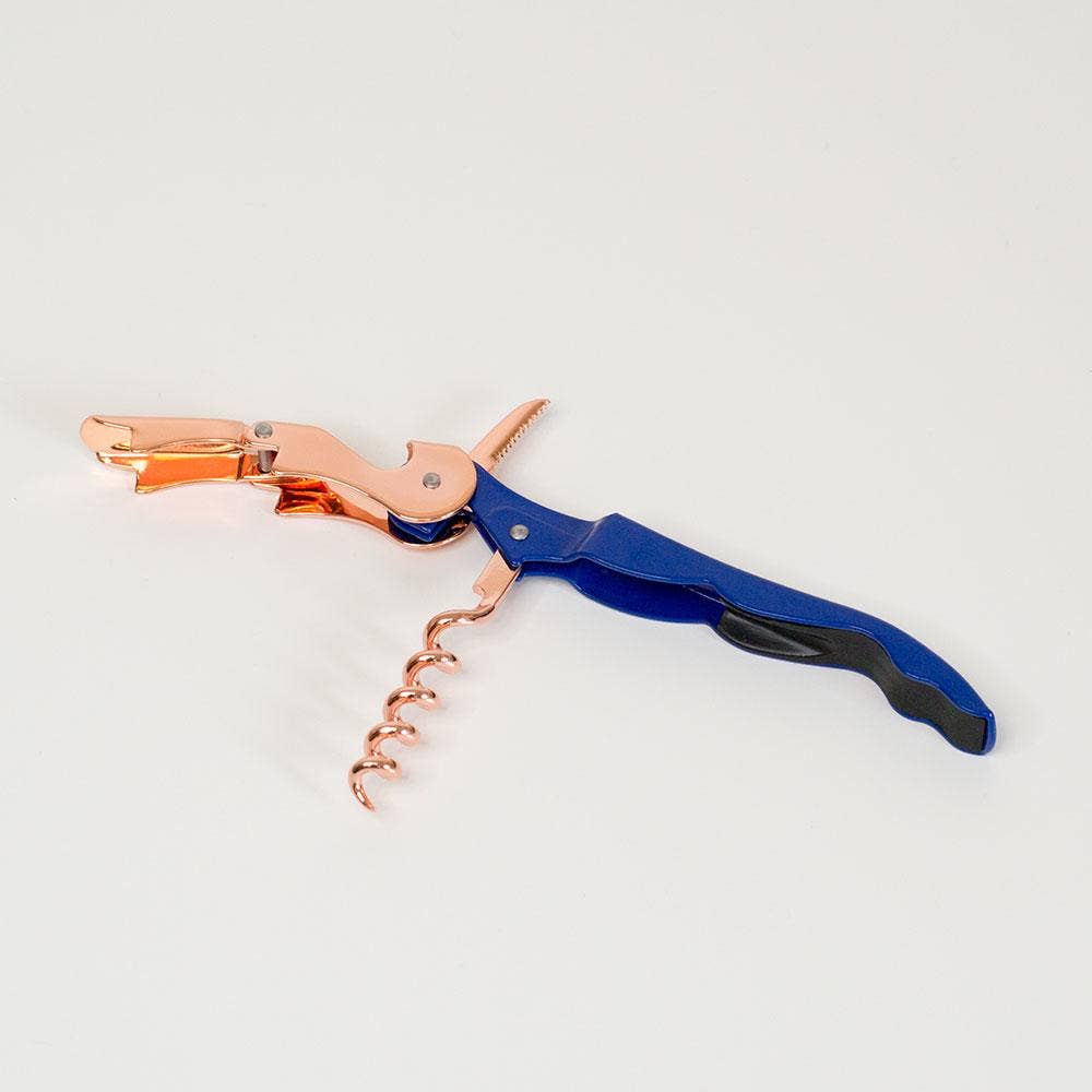 UBERSTAR - UBERSTAR Corkscrew Waiter's Friend - Rose Gold & Blue