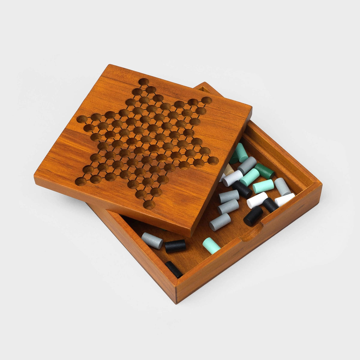 Iron & Glory Wooden Chinese Checkers Game