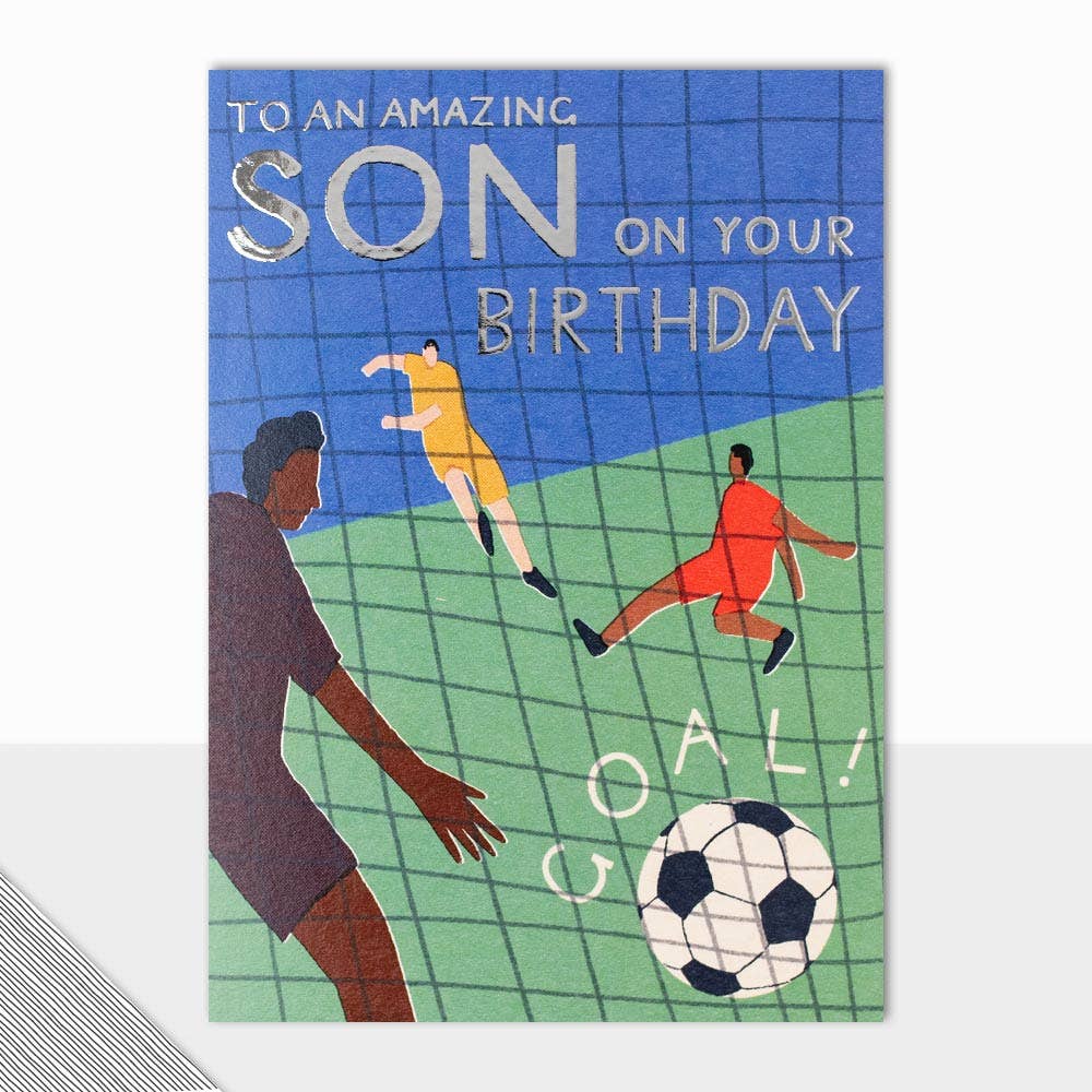 Laura Darrington Amazing Son Football Birthday Card