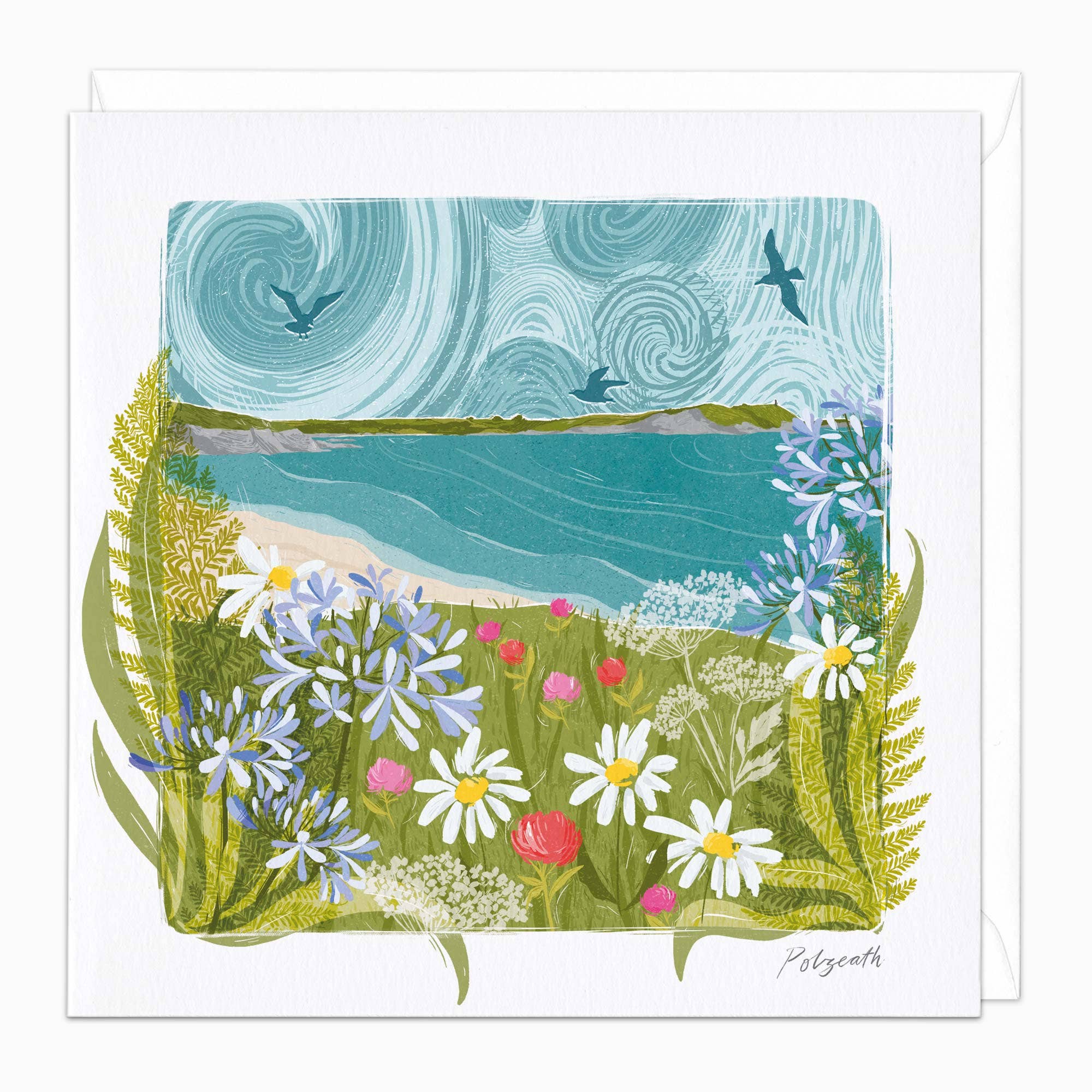 Whistlefish - Polzeath Art Card