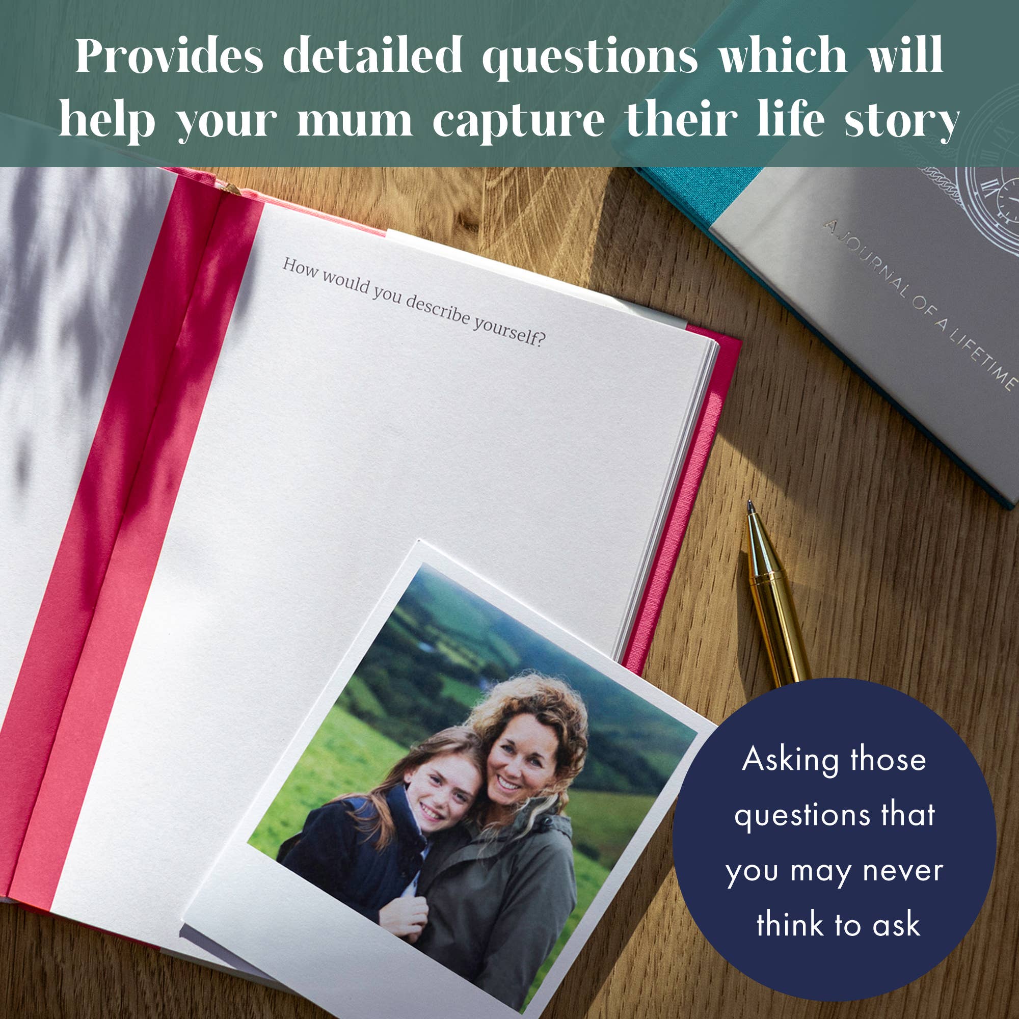 FROM YOU TO ME Meaningful Gifts - Dear Mum Guided Memory Journal | Heartfelt Gift for Mum