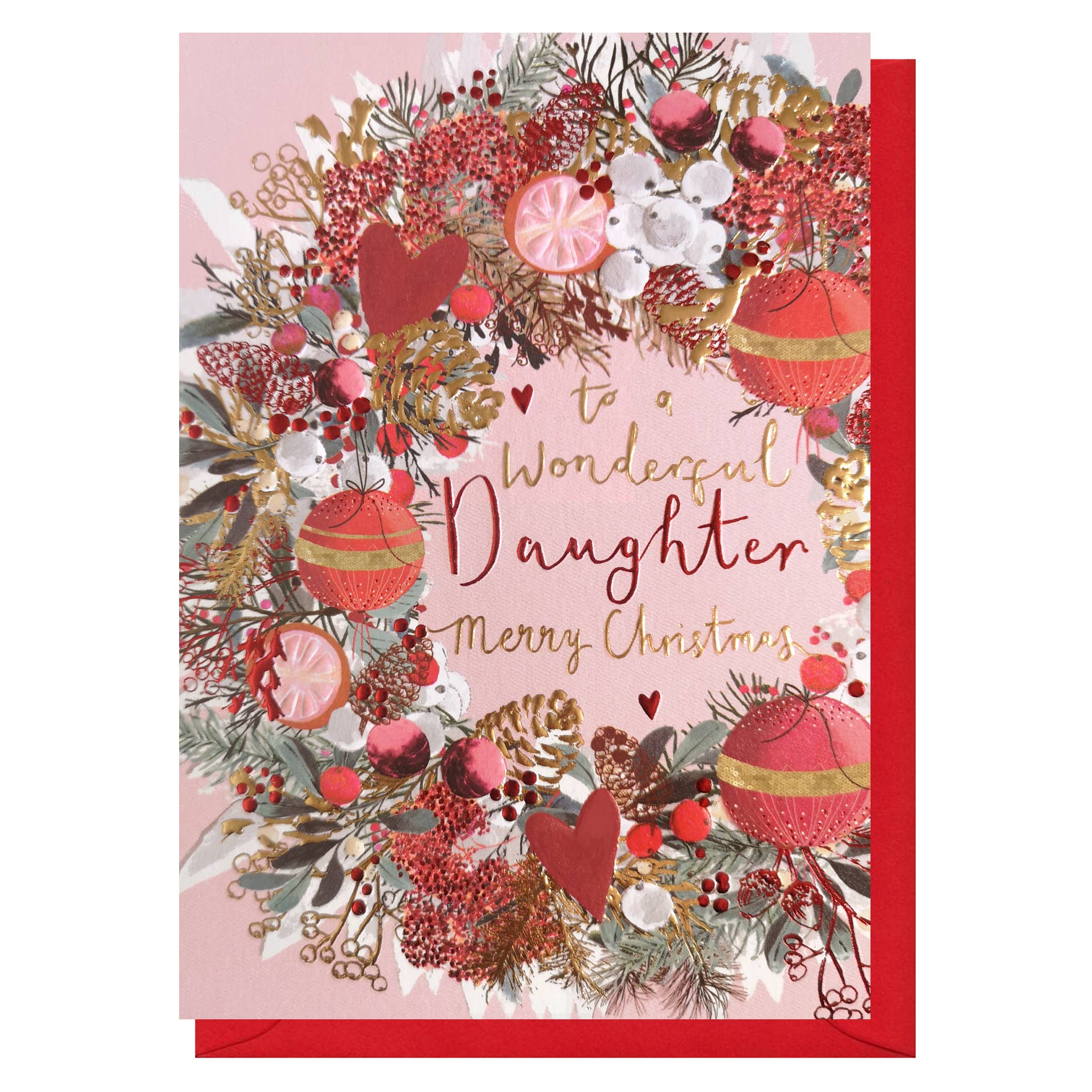 Louise Tiler - Daughter Wreath Christmas Card