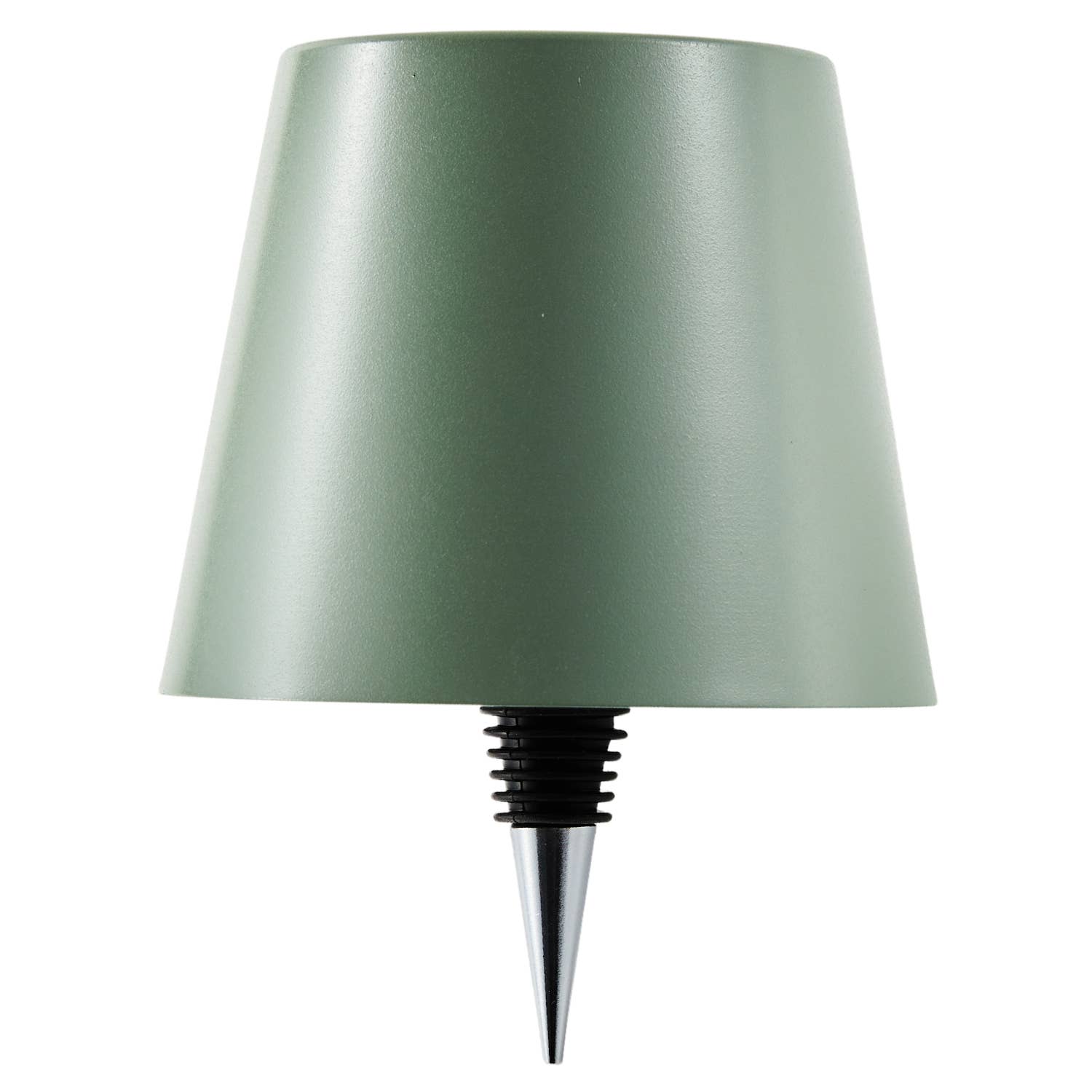 Cordless LED Table Lamp with Bottle Stopper: Cream