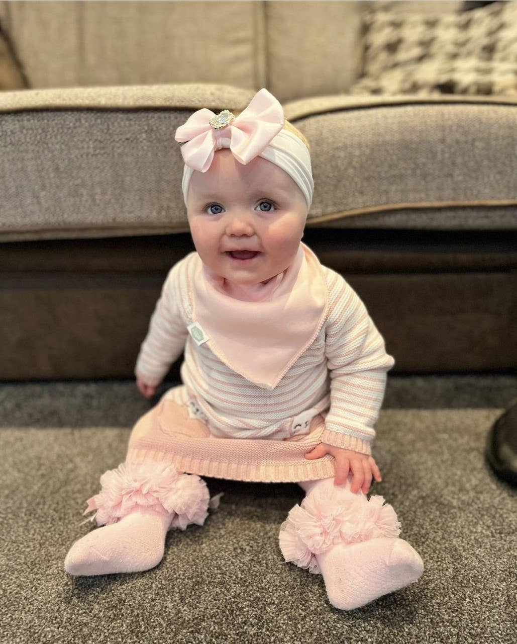 Ziggle Baby - Hearts and Bows Bib Set: Set