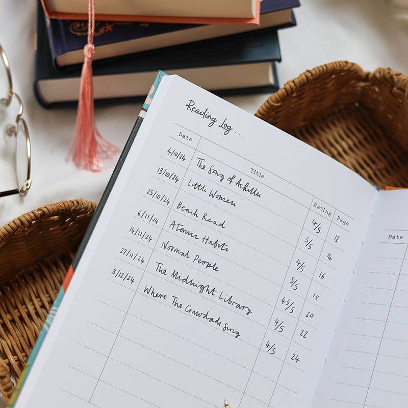 FROM YOU TO ME Meaningful Gifts - The Reading Log | Book Tracker | Gift for Book Lovers