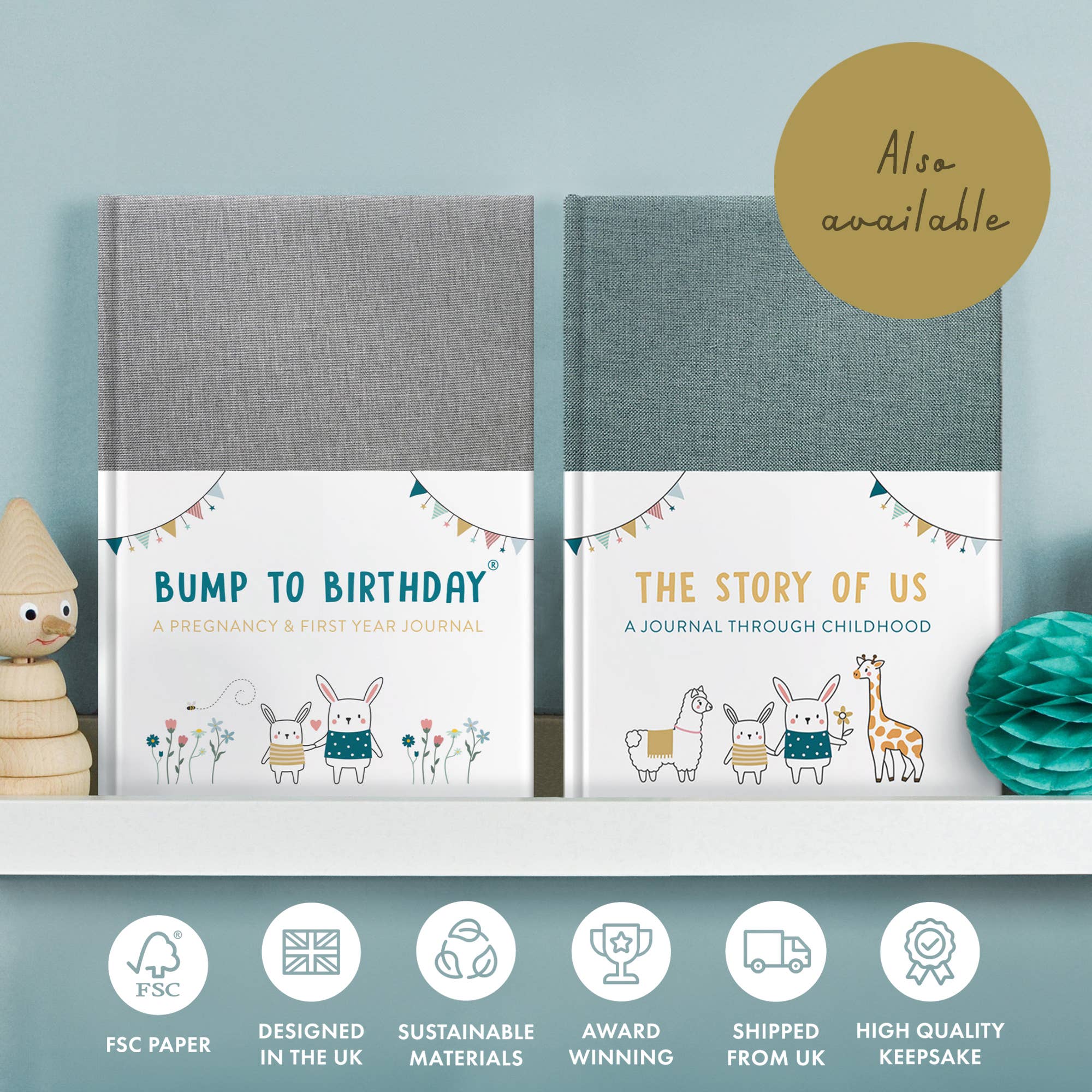 FROM YOU TO ME Meaningful Gifts - Bump to Birthday Pregnancy Journal | Pregnancy Keepsake