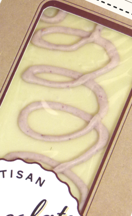 Hames Chocolates - White Artisan Bar Fizzy Wine Strawberry Twist