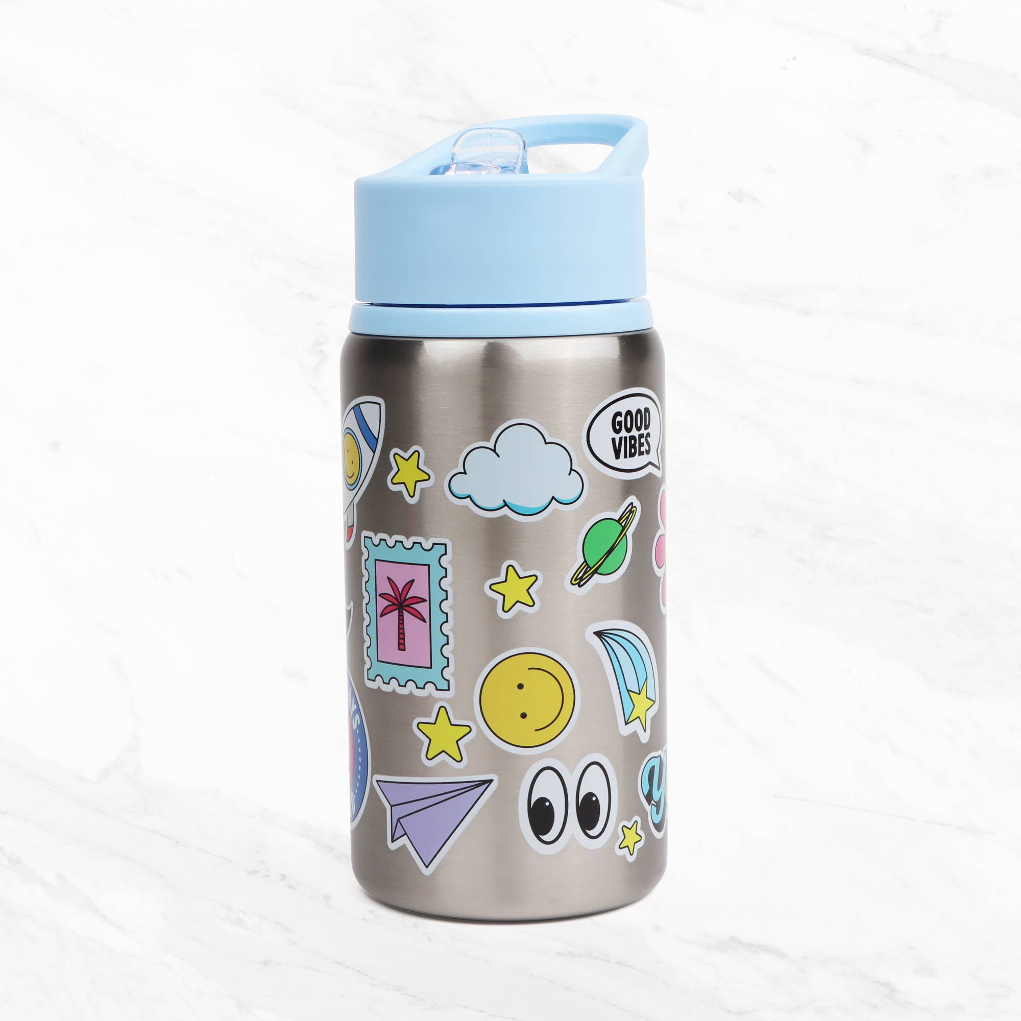 Myga - Children’s Sticker Splash  Metal Water Bottle